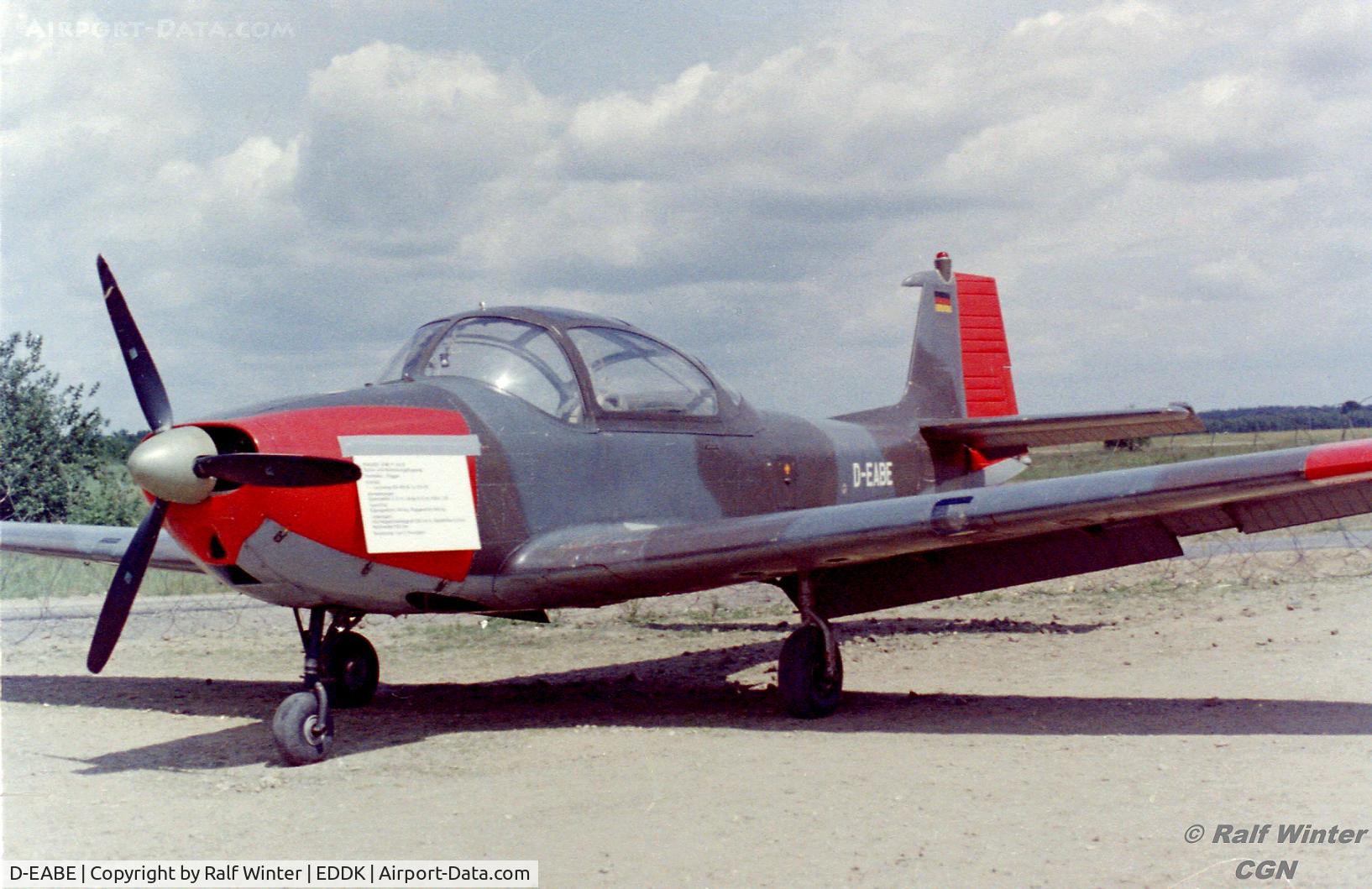 D-EABE, Piaggio FWP-149D C/N 076, Piaggio P-149 FWP-149D - Privat ex. JB+391 German Air Force - D-AEBE - 1971 -  CGN