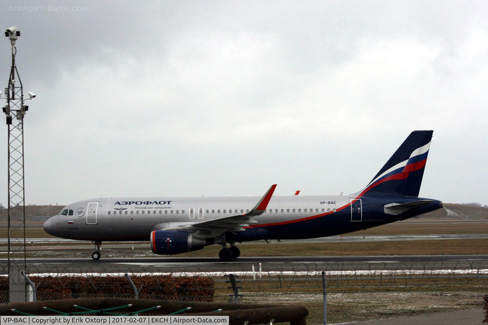 VP-BAC, 2016 Airbus A320-214 C/N 7215, VP-BAC landed rw 04L