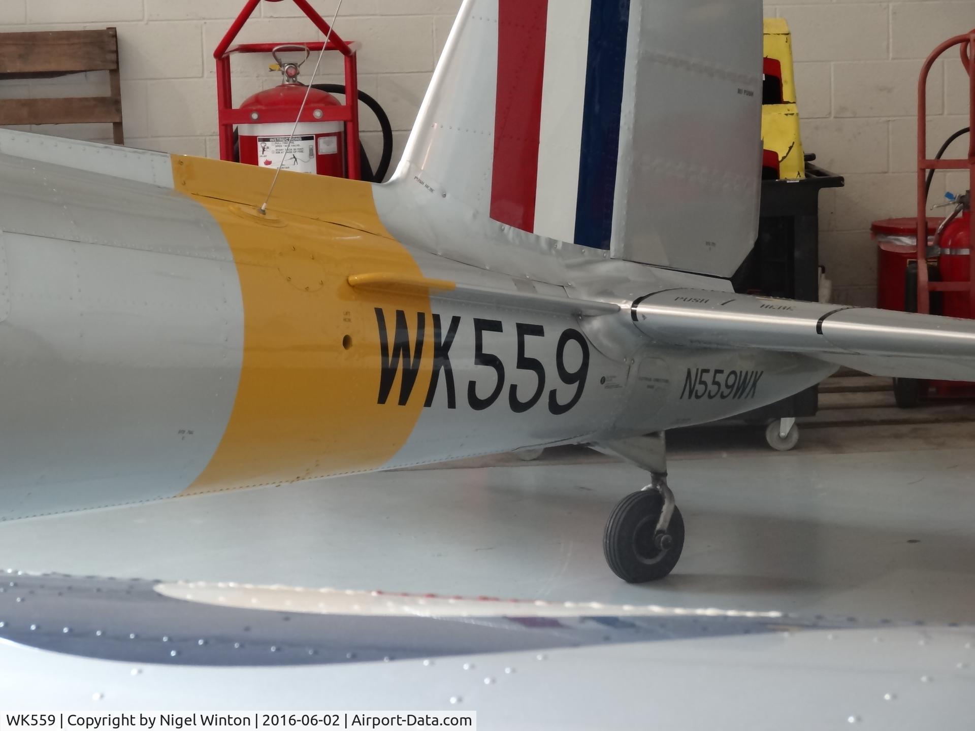 WK559, 1952 De Havilland DHC-1 Chipmunk T.10 C/N C1/0576, Just to back up my previous picture. Taken at Virginia Beach Aircraft Museum USA
