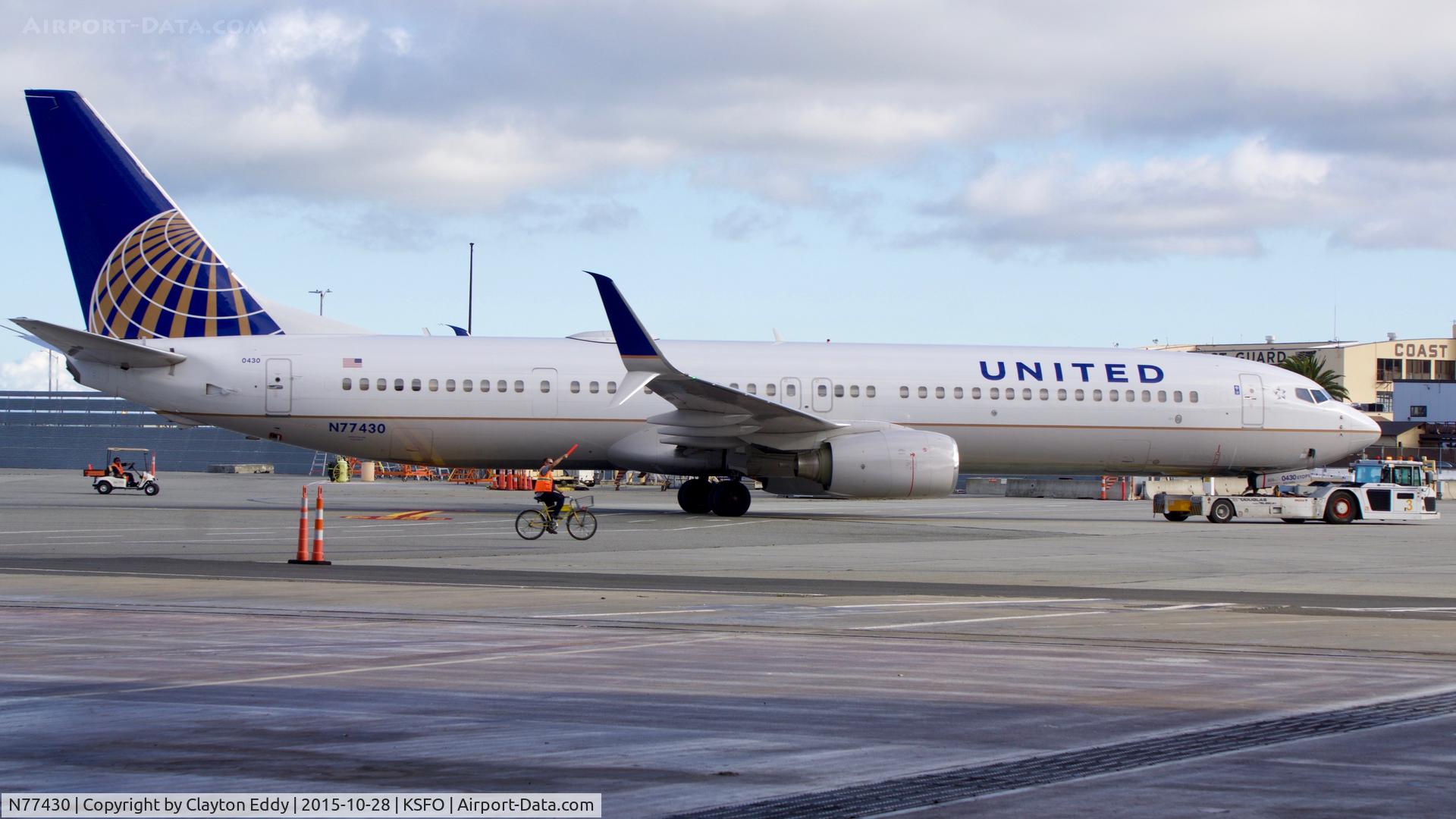 N77430, 2008 Boeing 737-924/ER C/N 37098, SFO 2015