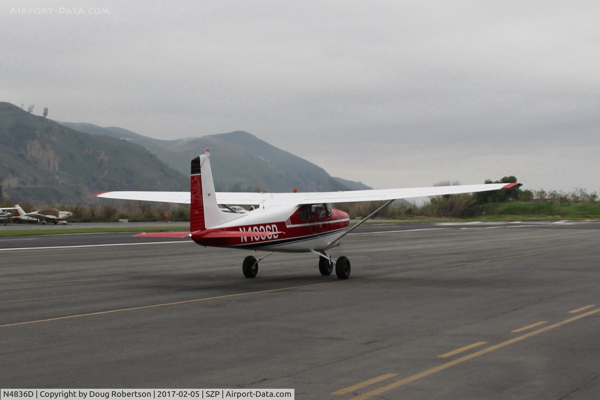 N4836D, 1958 Cessna 182A Skylane C/N 34936, 1958 Cessna 182A SKYLANE, Continental O-470-L 230 Hp, taxi to Rwy 04