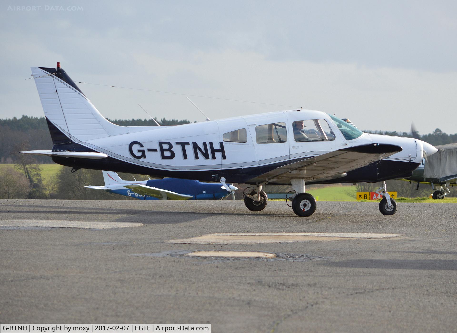 G-BTNH, 1982 Piper PA-28-161 Cherokee Warrior II C/N 28-8216202, Piper PA-28-161 Cherokee Warrior II at Fairoaks.