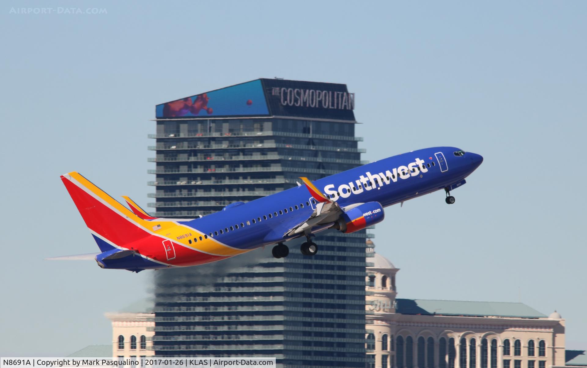 N8691A, 2016 Boeing 737-8H4 C/N 36945, Boeing 737-800