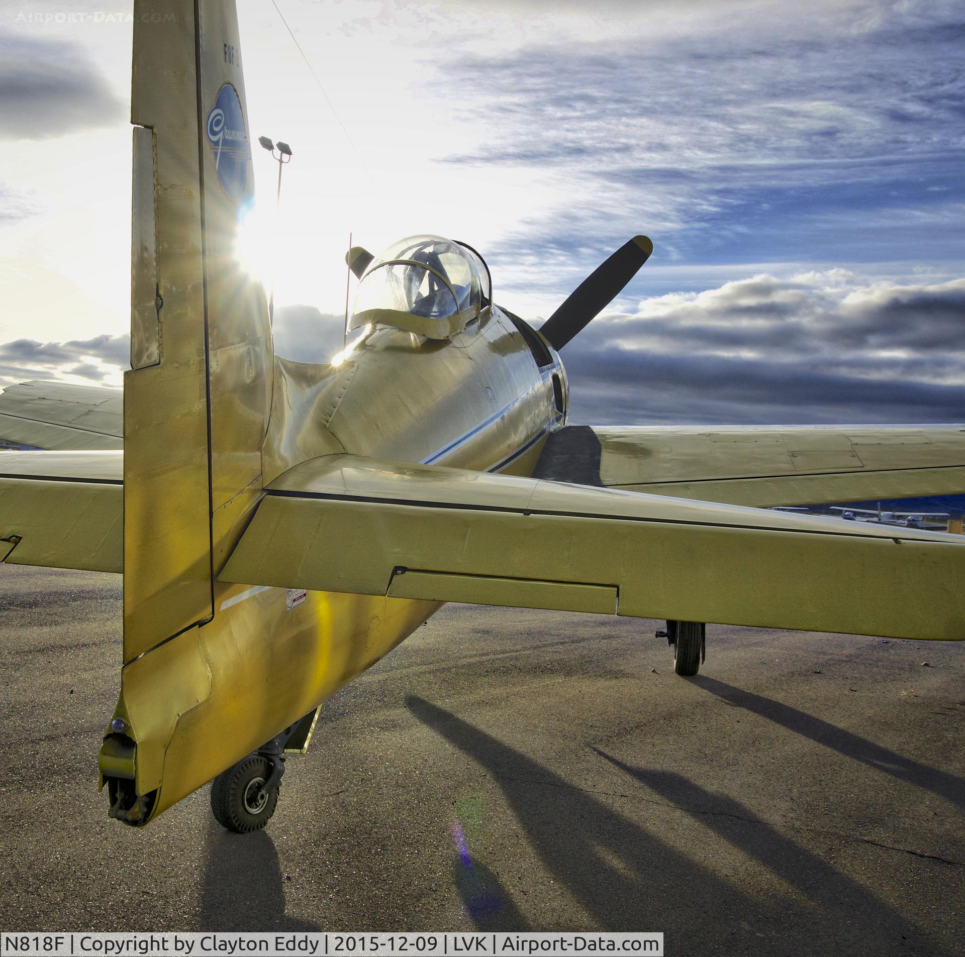 N818F, 1942 Grumman F8F-2 (G58) Bearcat C/N D.1053, Livermore Airport 2015