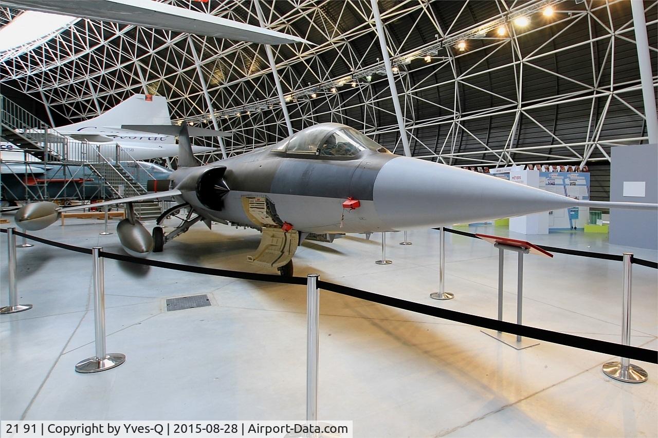 21 91, Lockheed F-104G Starfighter C/N 683-7060, Lockheed F-104G Starfighter, Ailes Anciennes Collection, Preserved at Aeroscopia Museum, Toulouse-Blagnac