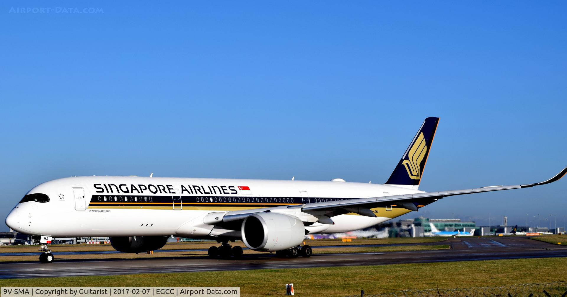 9V-SMA, 2016 Airbus A350-941 C/N 026, At Manchester