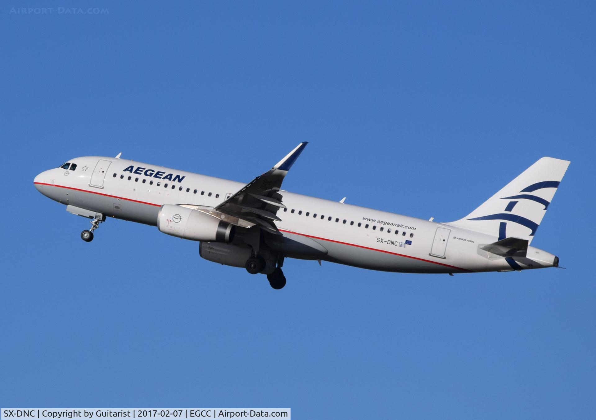 SX-DNC, 2016 Airbus A320-232 C/N 6961, At Manchester
