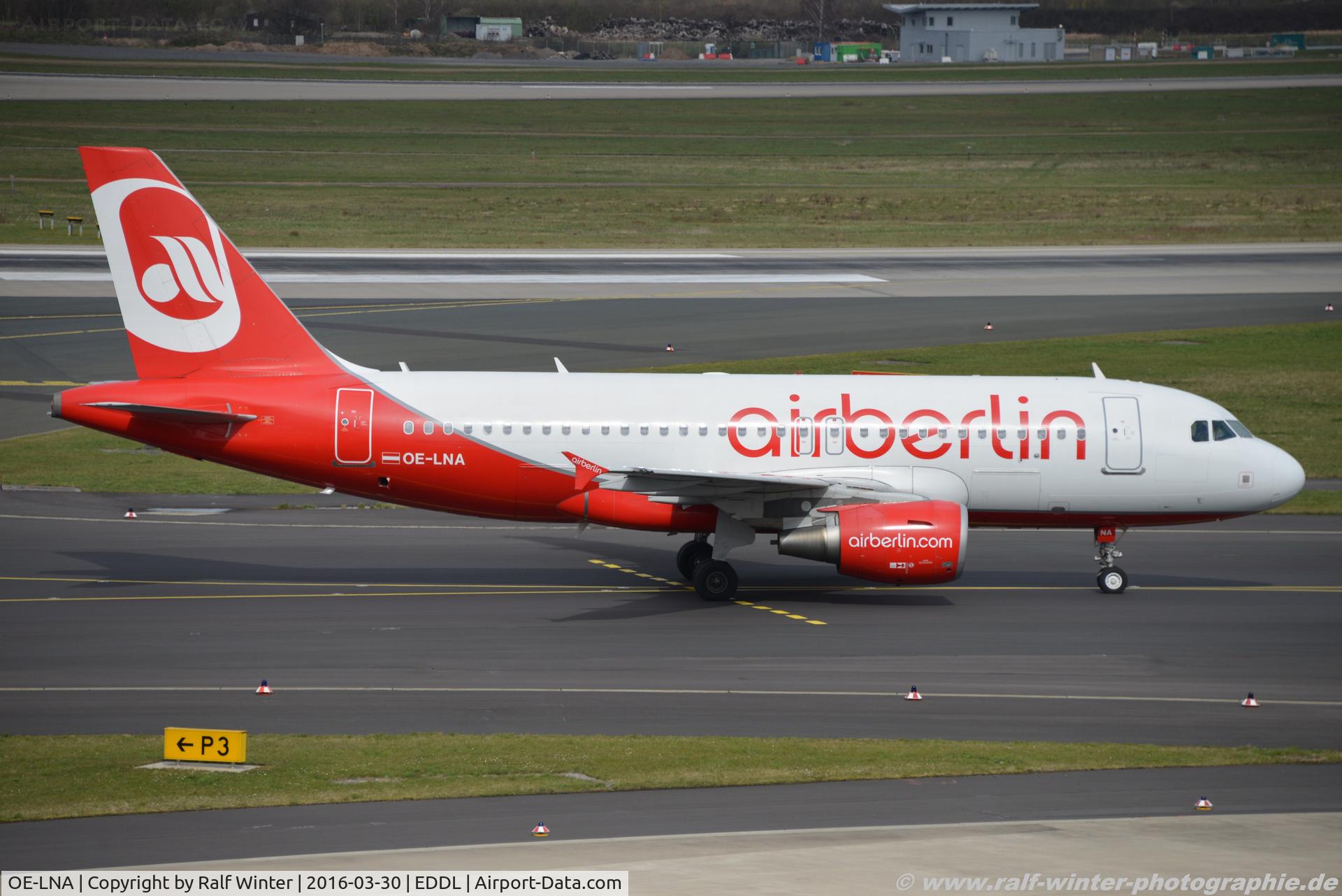 OE-LNA, 2008 Airbus A319-112 C/N 3661, Airbus A319-112 - HG NLY Niki opr for Air Berlin - OE-LNA - 30.03.2016 - DUS