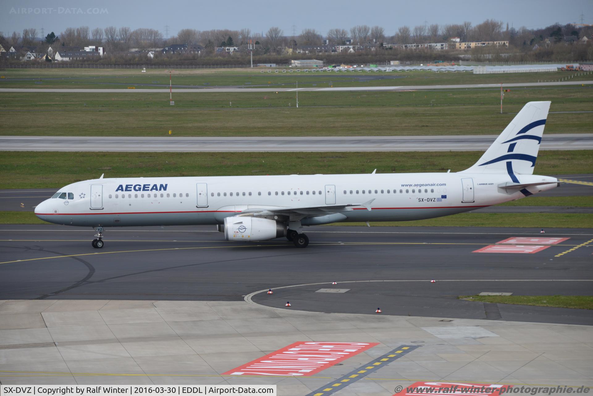 SX-DVZ, 2009 Airbus A321-231 C/N 3820, Airbus A321-231 - A3 AEE Aegeon Airlines - SX-DVZ - 30.03.2016 - DUS