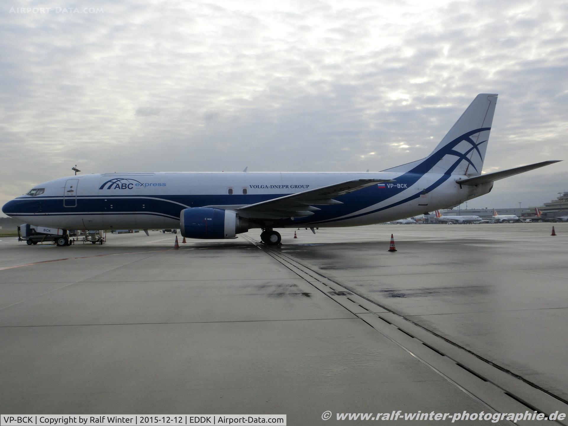 VP-BCK, 1997 Boeing 737-4Q6 C/N 28758, Boeing 737-4Q6SF - V8 VAS Atran - VP-BCK - 12.12.2015 - CGN