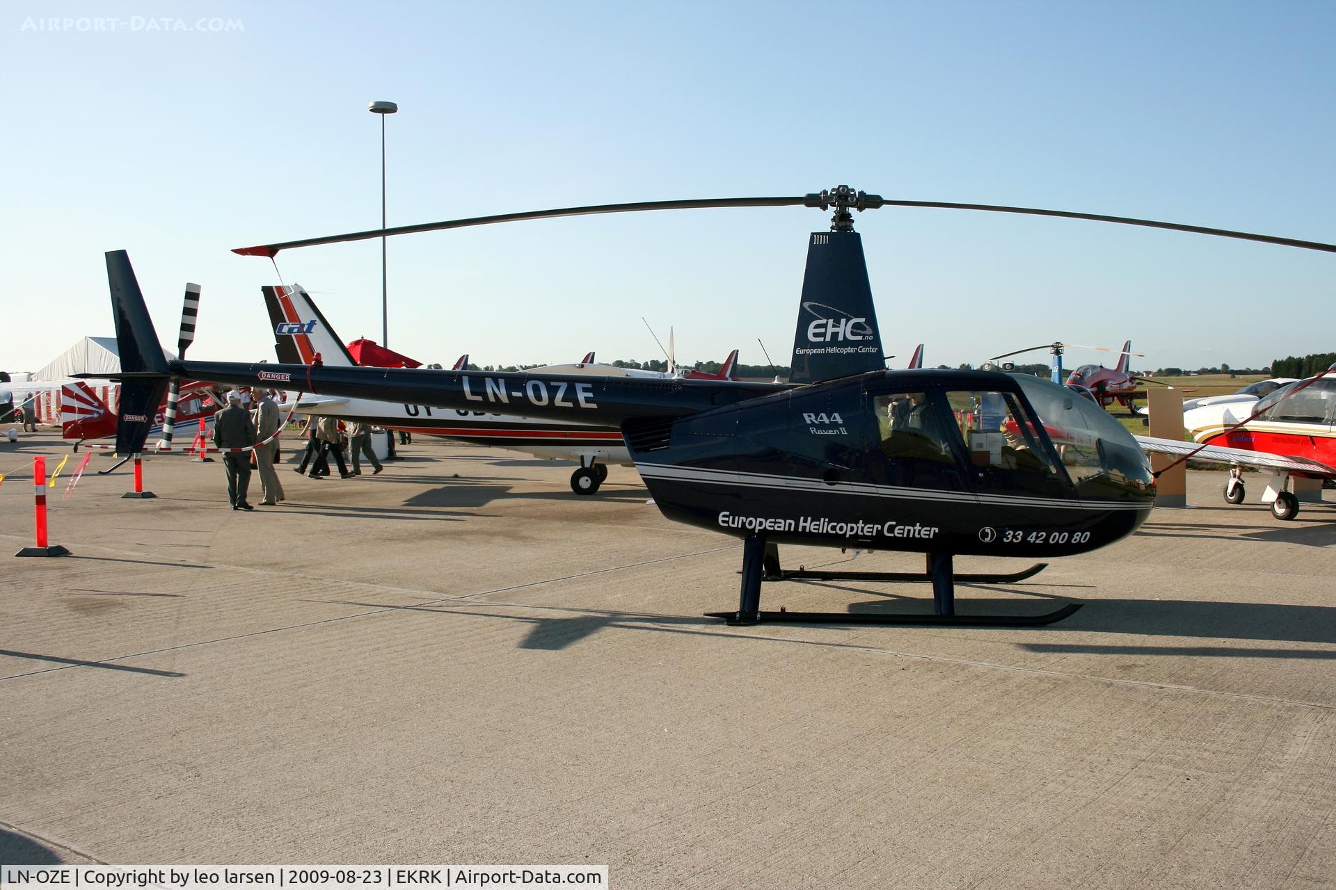 LN-OZE, 2007 Robinson R44  Raven II C/N 11731, Roskilde Air Show 23.8.2009
