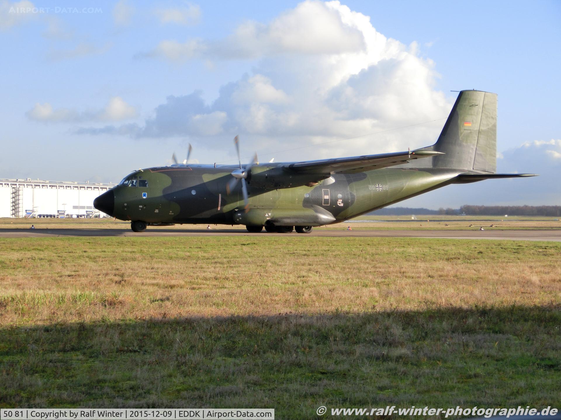 50 81, Transall C-160D C/N D118, Transall C-190D - GAF German Air Force - 50+81 - 09.12.2015 - CGN