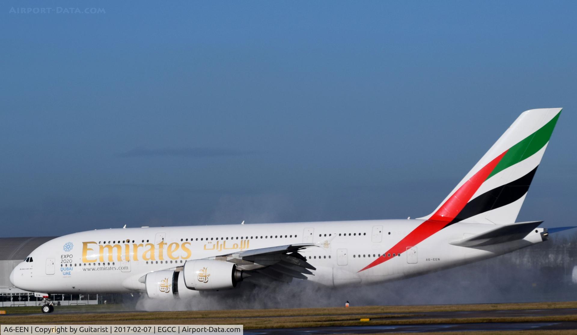 A6-EEN, 2013 Airbus A380-861 C/N 135, At Manchester