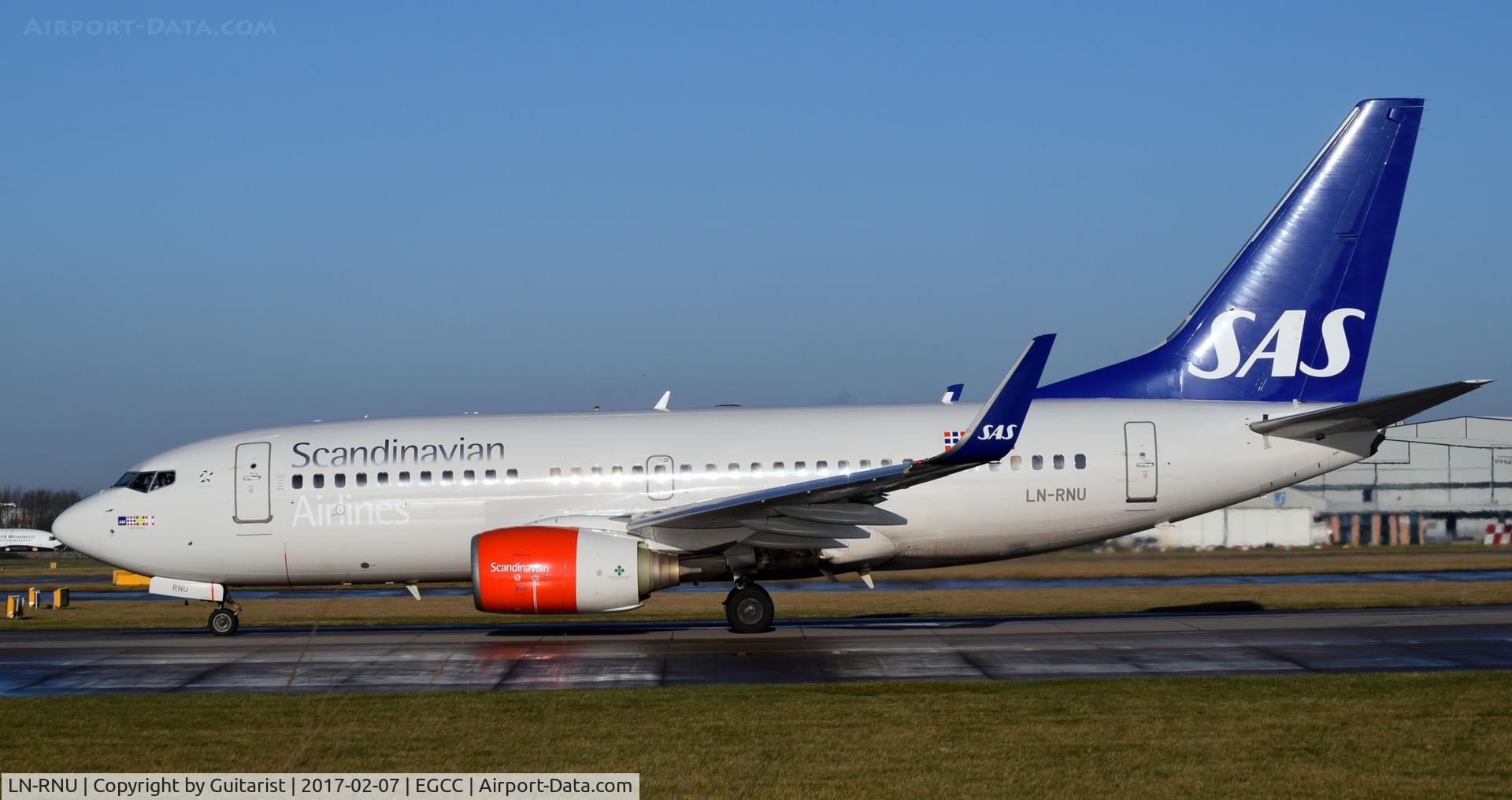 LN-RNU, 2009 Boeing 737-783 C/N 34548, At Manchester