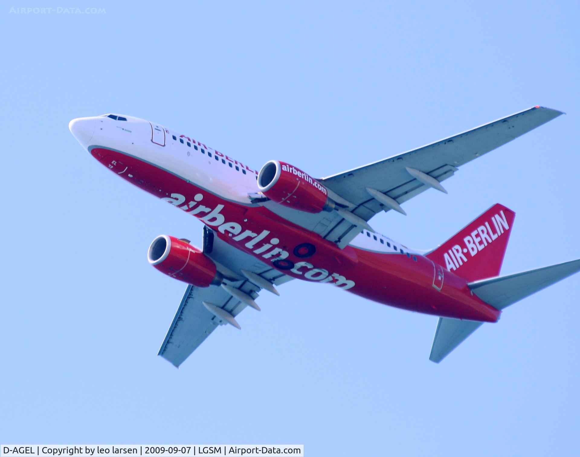 D-AGEL, 1997 Boeing 737-75B C/N 28110, Samos 7.9.2009