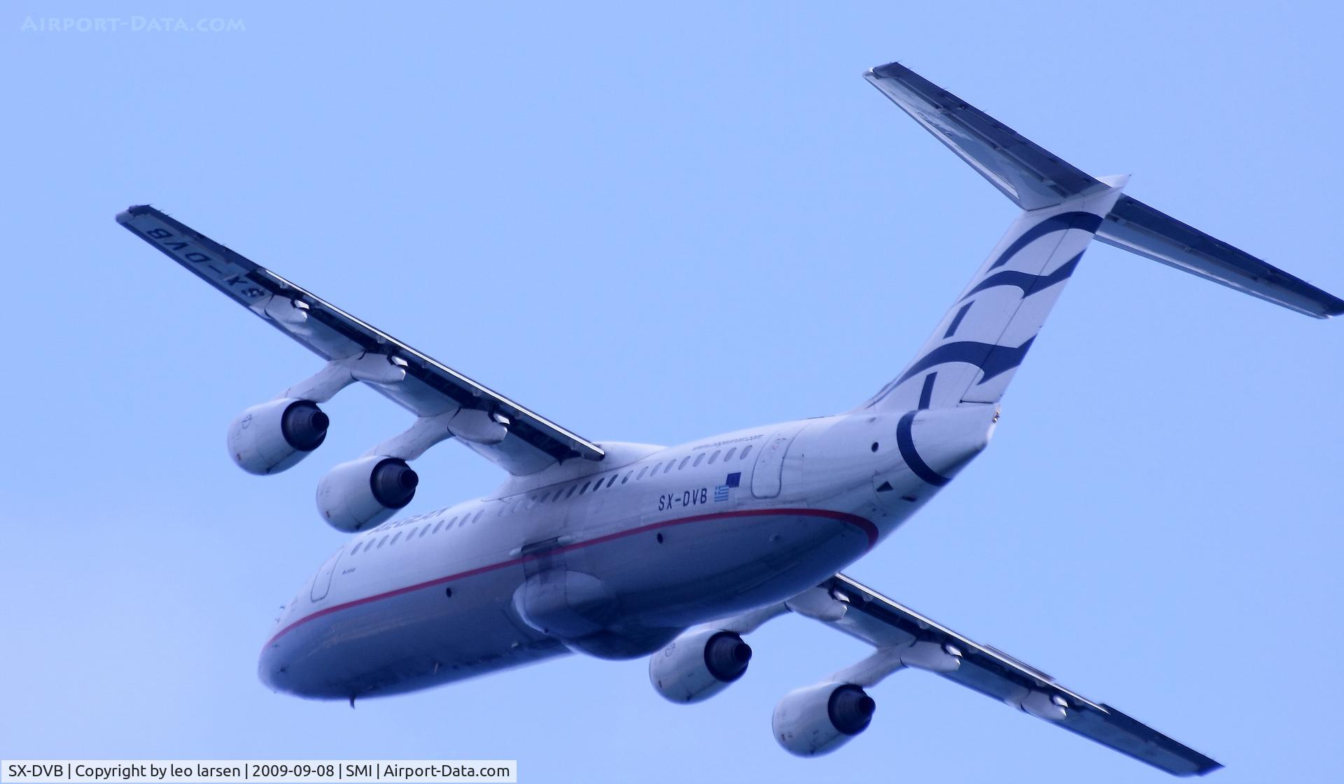 SX-DVB, 1999 British Aerospace Avro 146-RJ100 C/N E3343, Samos 8.9.2009