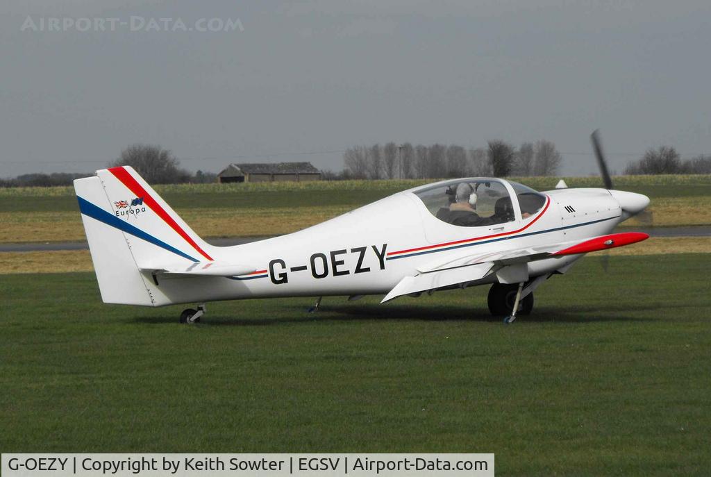 G-OEZY, 1996 Europa Monowheel C/N PFA 247-12590, Visiting aircraft