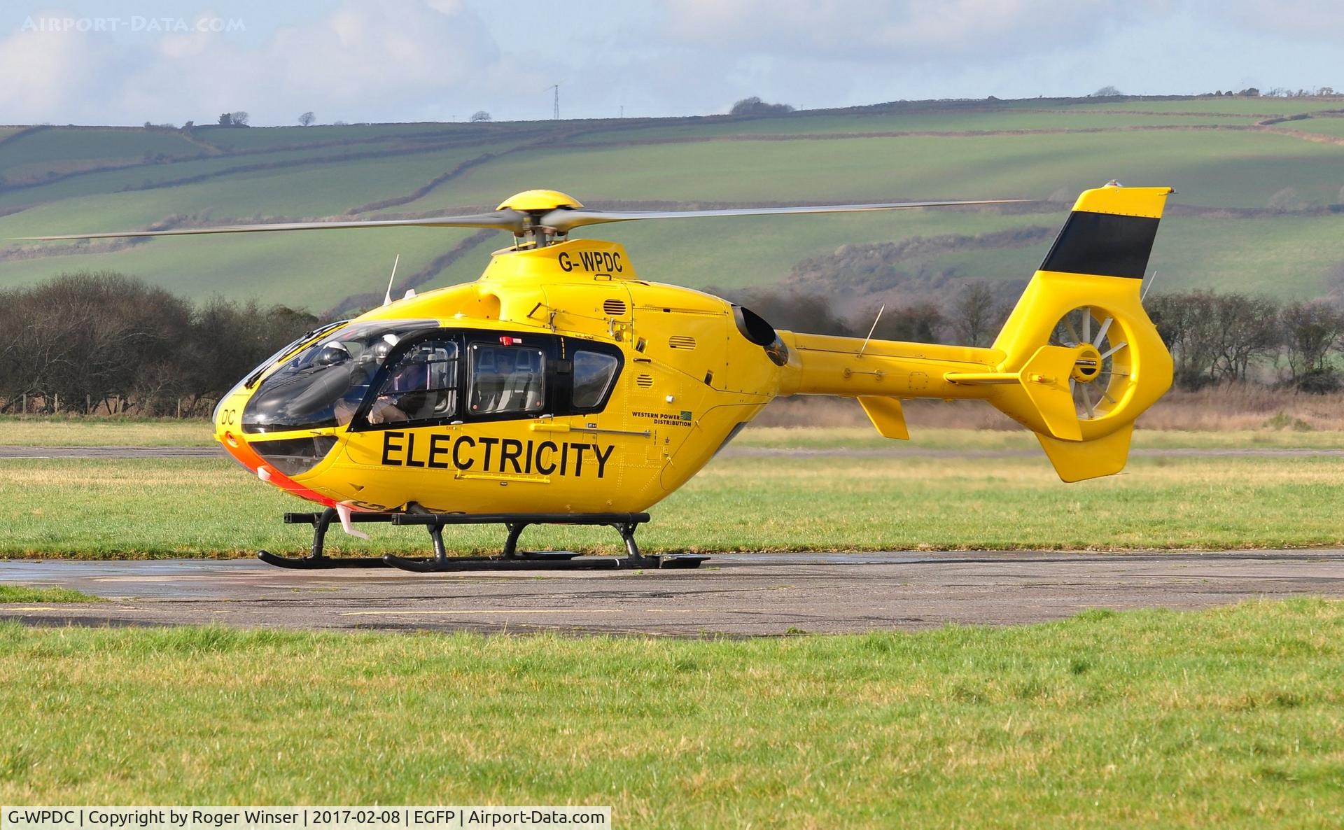G-WPDC, 1999 Eurocopter EC-135P-1 C/N 0090, Visiting EC-135P helicopter operated by Western Power Distribution Helicopter Unit.