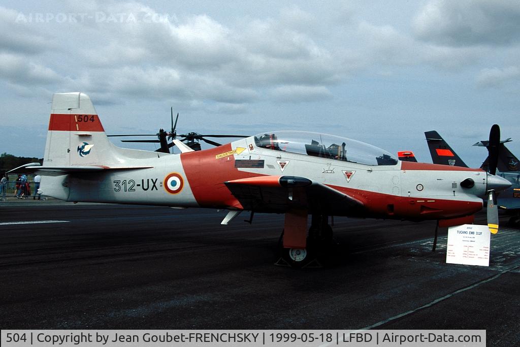 504, Embraer EMB-312F Tucano C/N 312504, France - Air Force