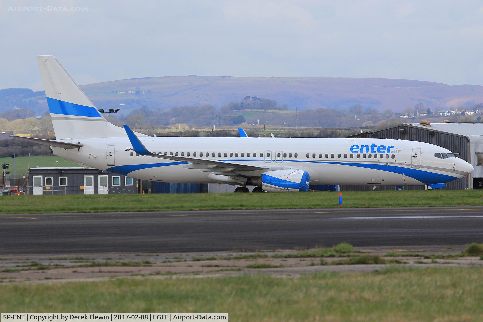 SP-ENT, 2000 Boeing 737-8AS C/N 29926, 737-8AS, Enter Air, Warsaw Poland based, previously N1786B, EI-CSM, YR-BIB, VT-SGO- M-ABGY, seen parked up.