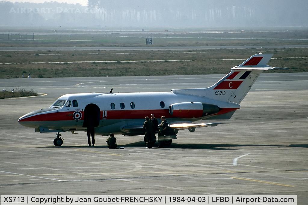 XS713, 1965 Hawker Siddeley HS.125 Dominie T.1 C/N 25041, Royal Air Force (wfu 2011 RAF Shawbury fire section)