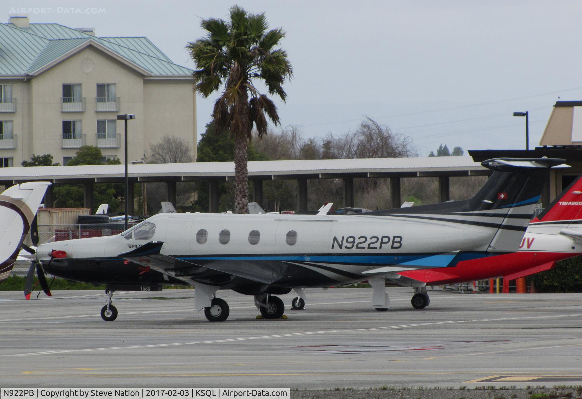 N922PB, 2015 Pilatus PC-12/47E C/N 1580, Great Basin advisors (Menlo Park, CA) 2015 Pilatus PC-12/47E @ San Carlos Airport, CA