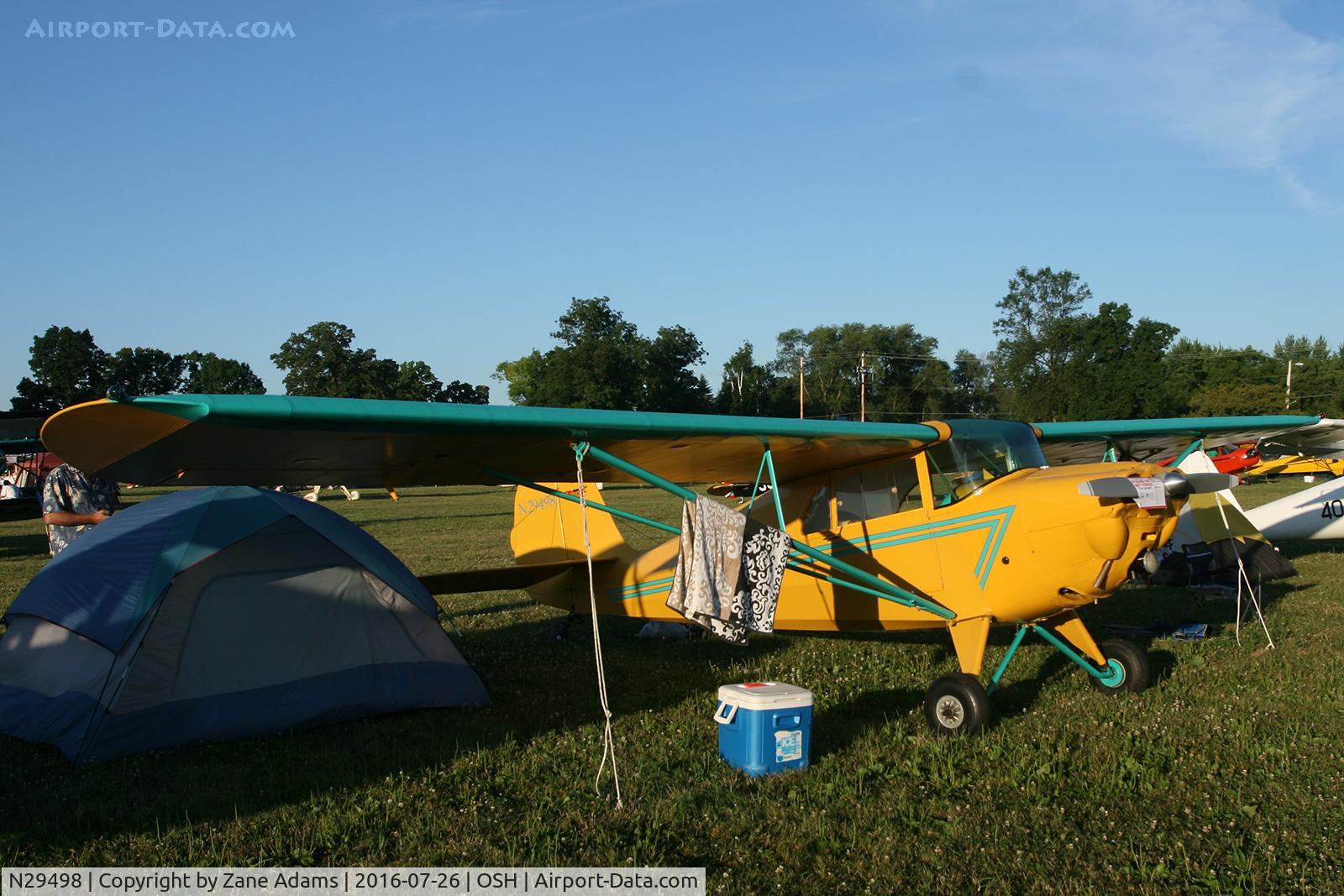 N29498, 1940 Aeronca 65-LB C/N L10390, At the 2016 EAA AirVenture - Oshkosh, Wisconsin
