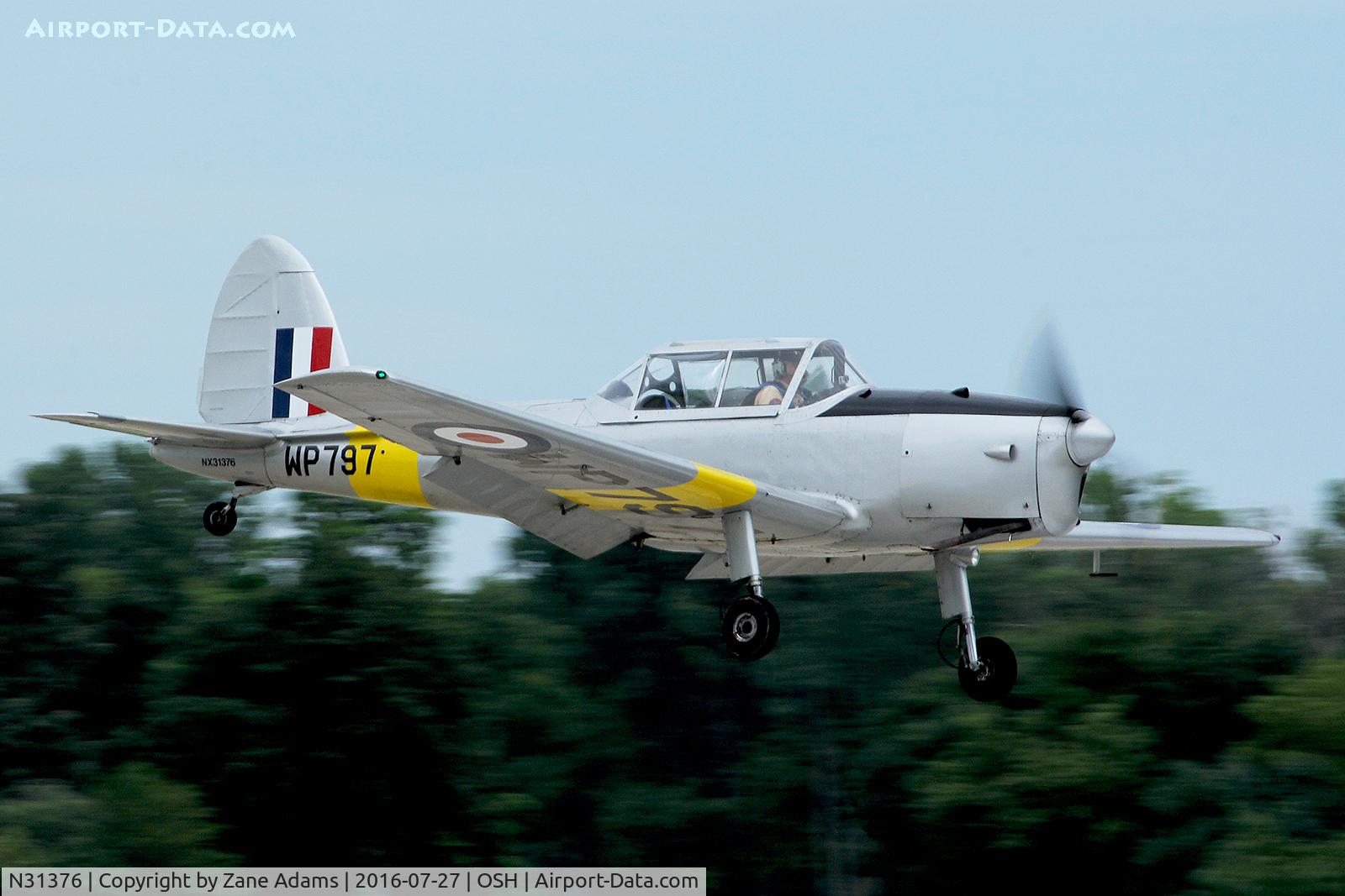 N31376, 1951 De Havilland DHC-1 Chipmunk T.10 C/N C1/0689 (DHB-580?), At the 2016 EAA AirVenture - Oshkosh, Wisconsin