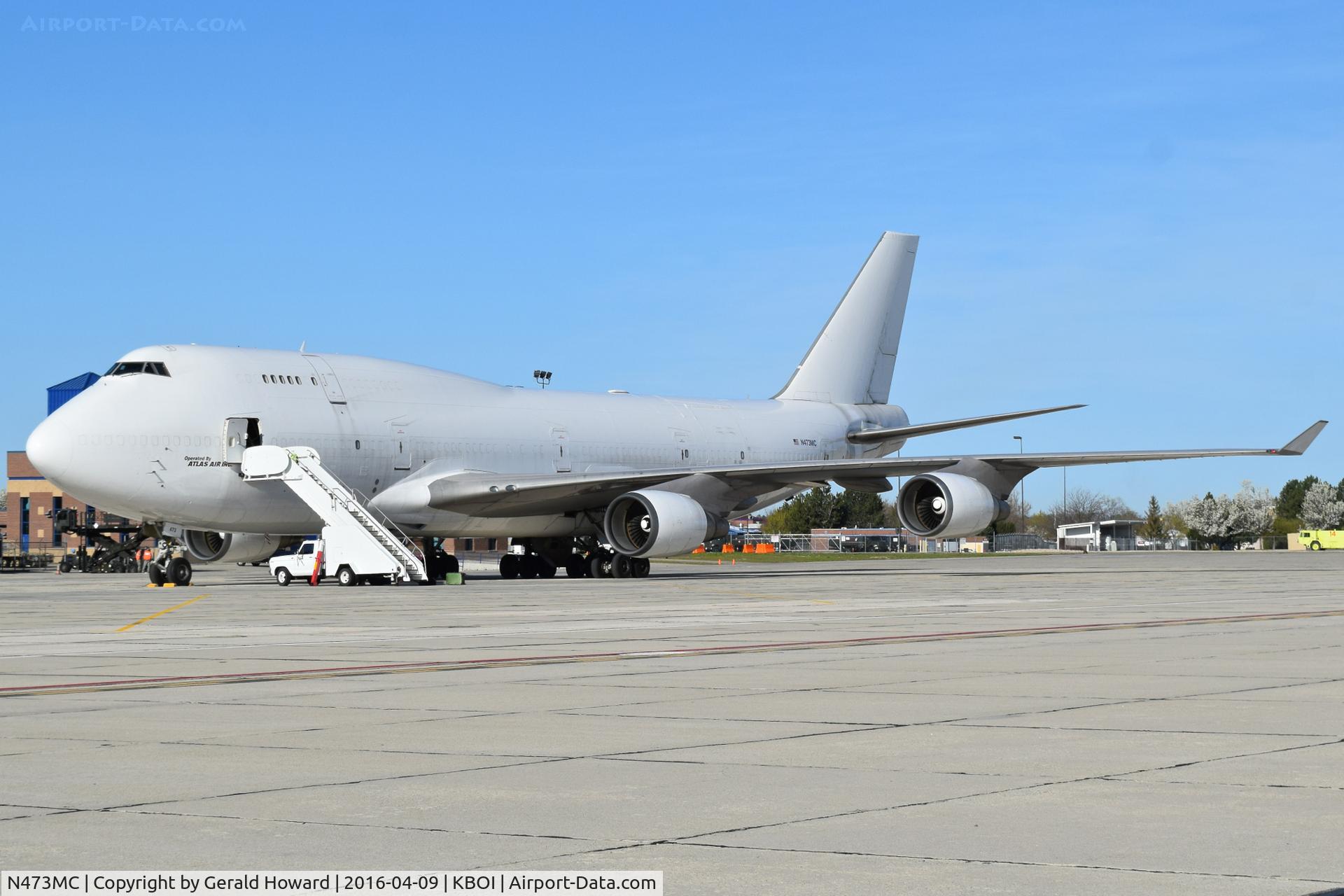 N473MC, 1993 Boeing 747-45E SCD F C/N 27174, Assisting with Middle East deployment of the 124th Fighter Wing, Idaho ANG.