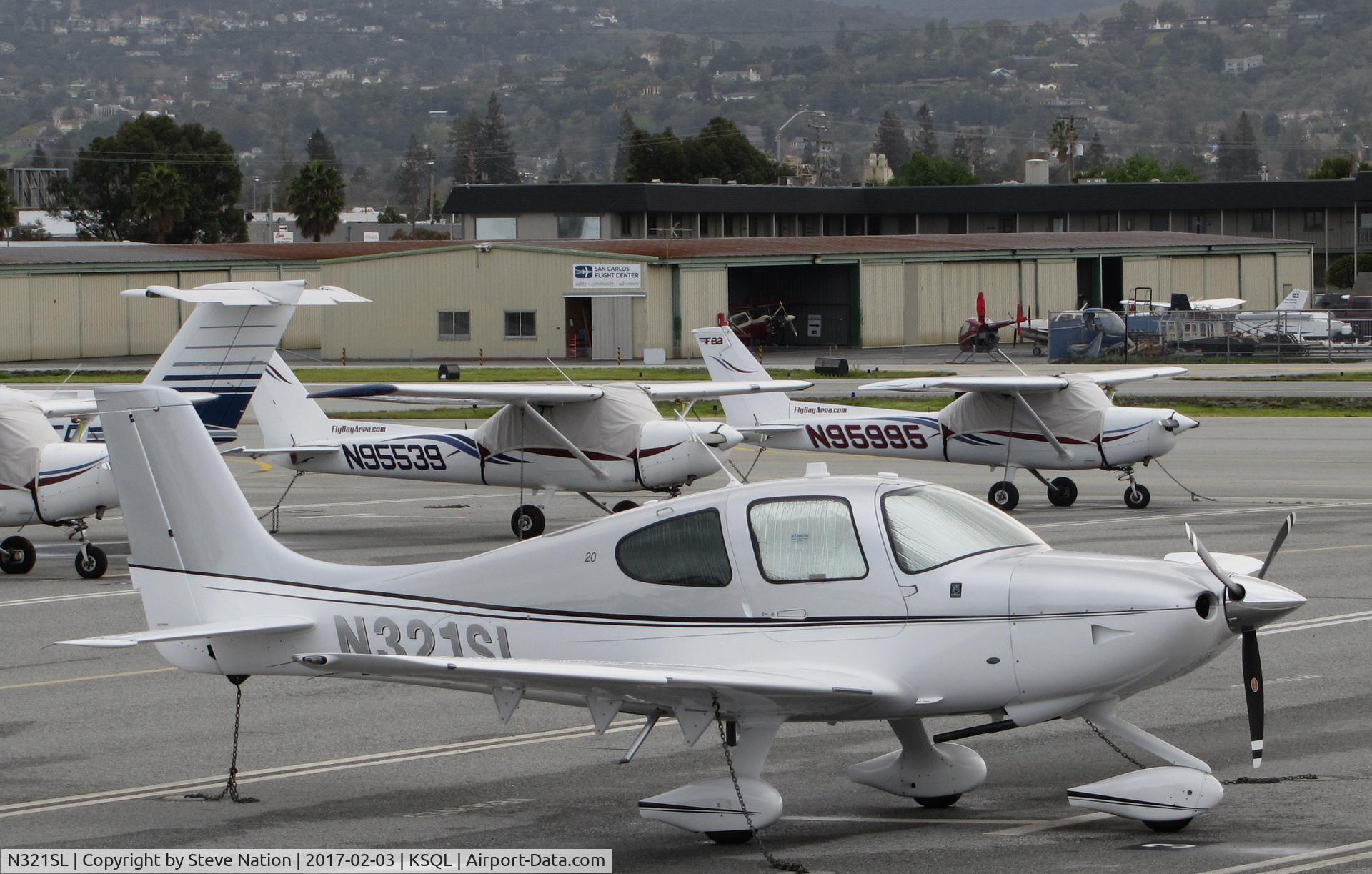 N321SL, 2016 Cirrus SR20 C/N 2325, Locally-based 2016 Cirrus SR20 @ San Carlos Airport, CA