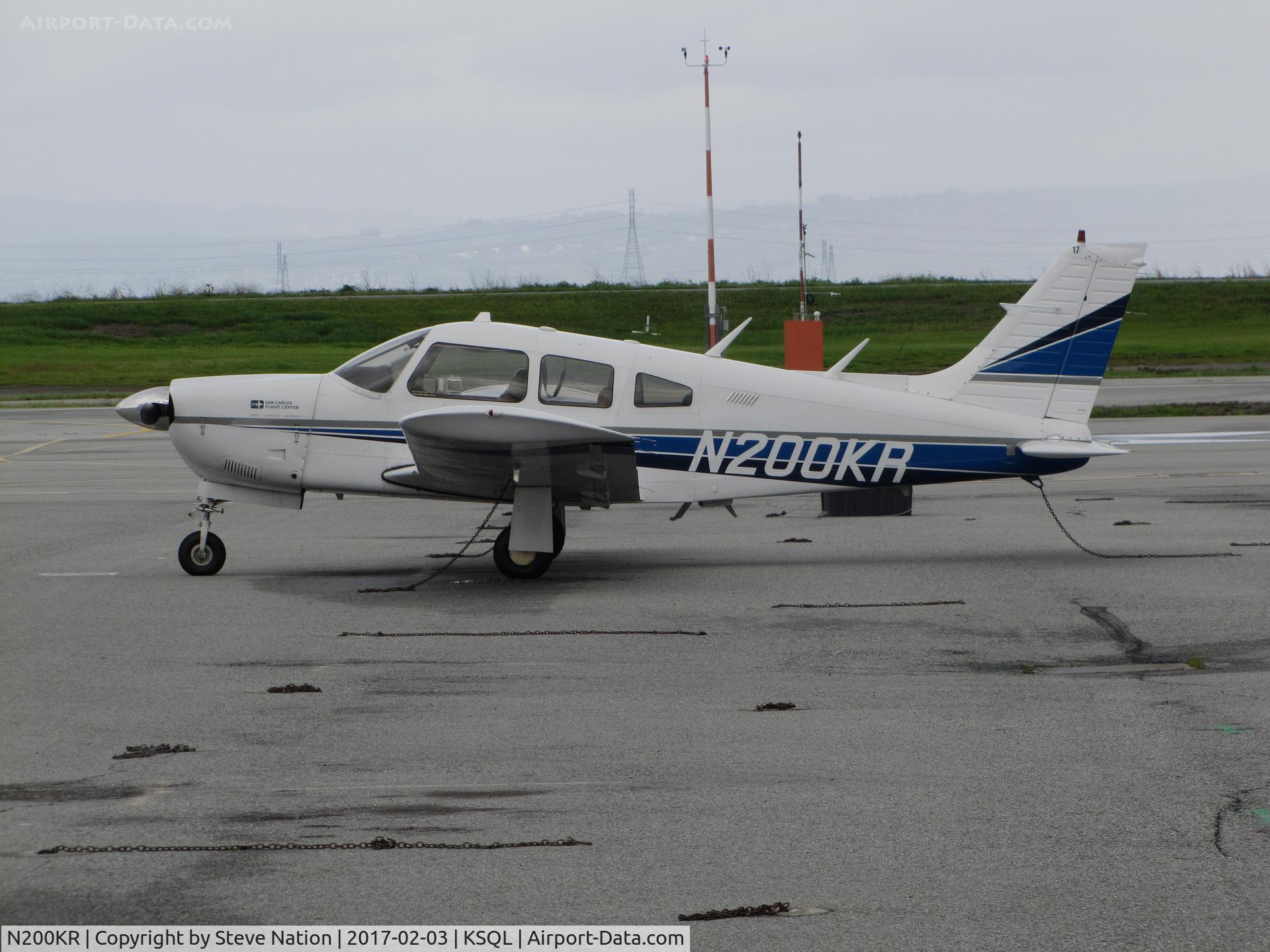 N200KR, 1976 Piper PA-28R-200 Cherokee Arrow C/N 28R-7635176, San Carlos Flight Center 1976 Piper PA-28R-200 Cherokee Arrow @ San Carlos Airport, CA