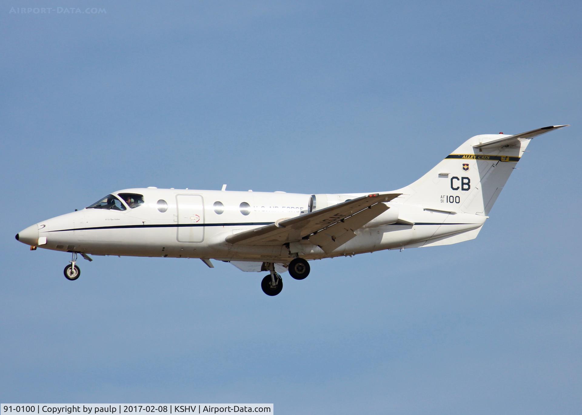 91-0100, 1991 Beechcraft T-1A Jayhawk C/N TT-41, At Shreveport Regional.