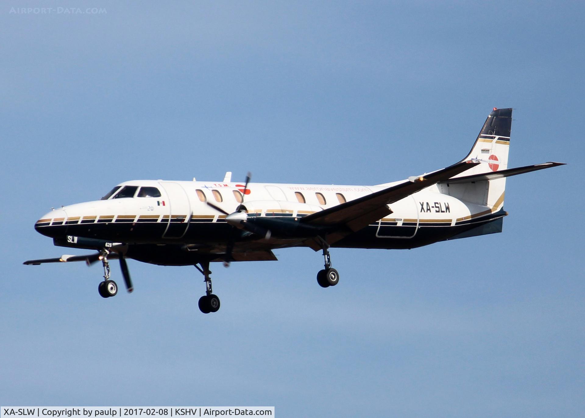 XA-SLW, 1985 Fairchild SA-227AC Metro III C/N AC-628B, At Shreveport Regional.