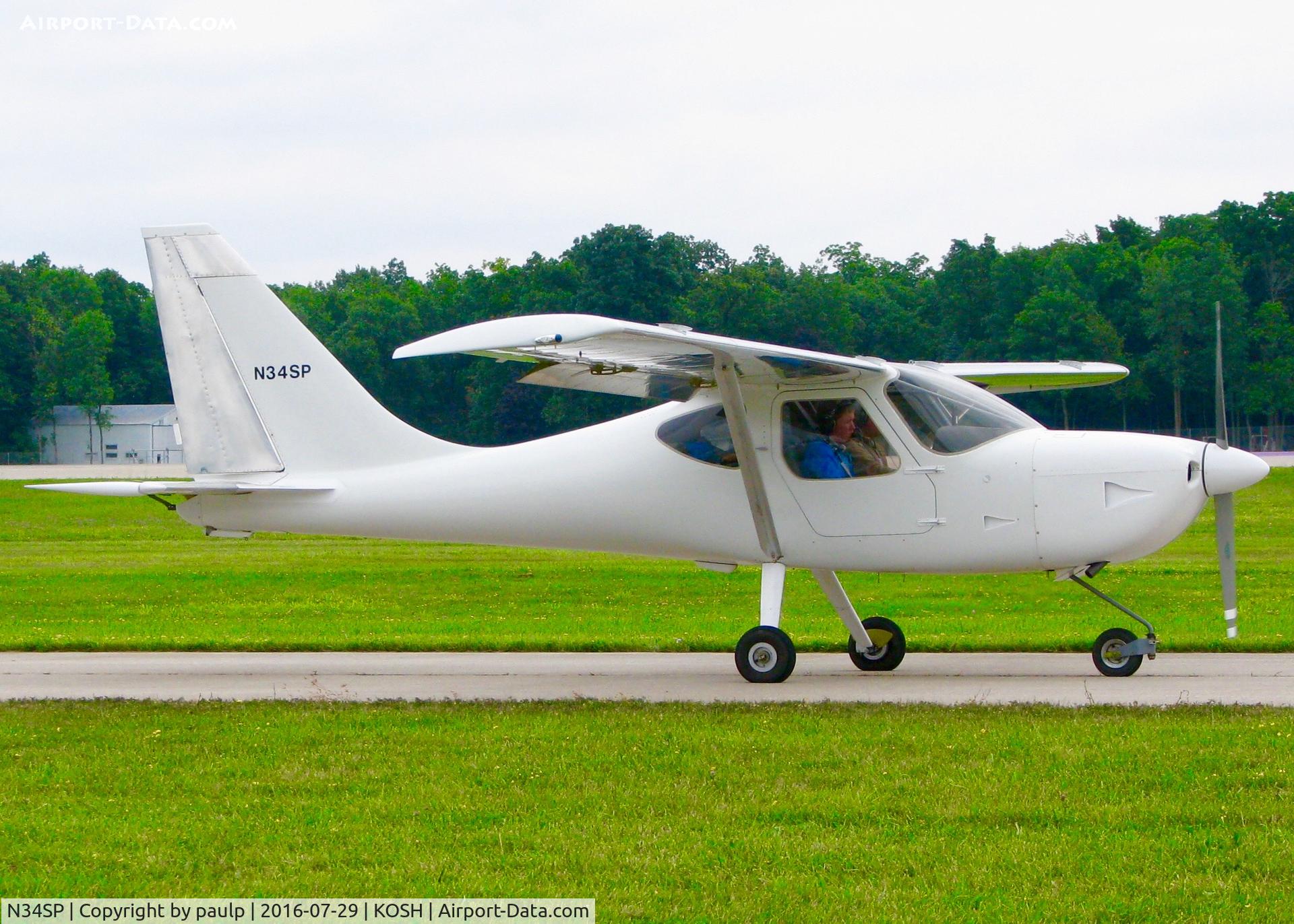 N34SP, 2016 Stoddard-Hamilton GlaStar C/N 5118, At Oshkosh.