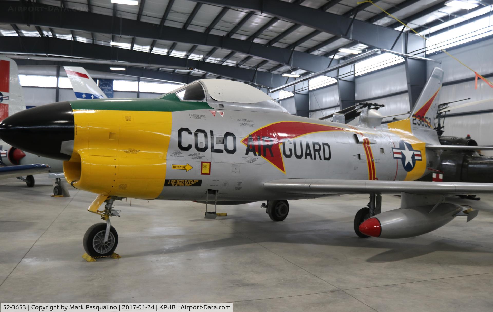 52-3653, 1952 North American F-86D Sabre C/N 190-56, North American F-86D