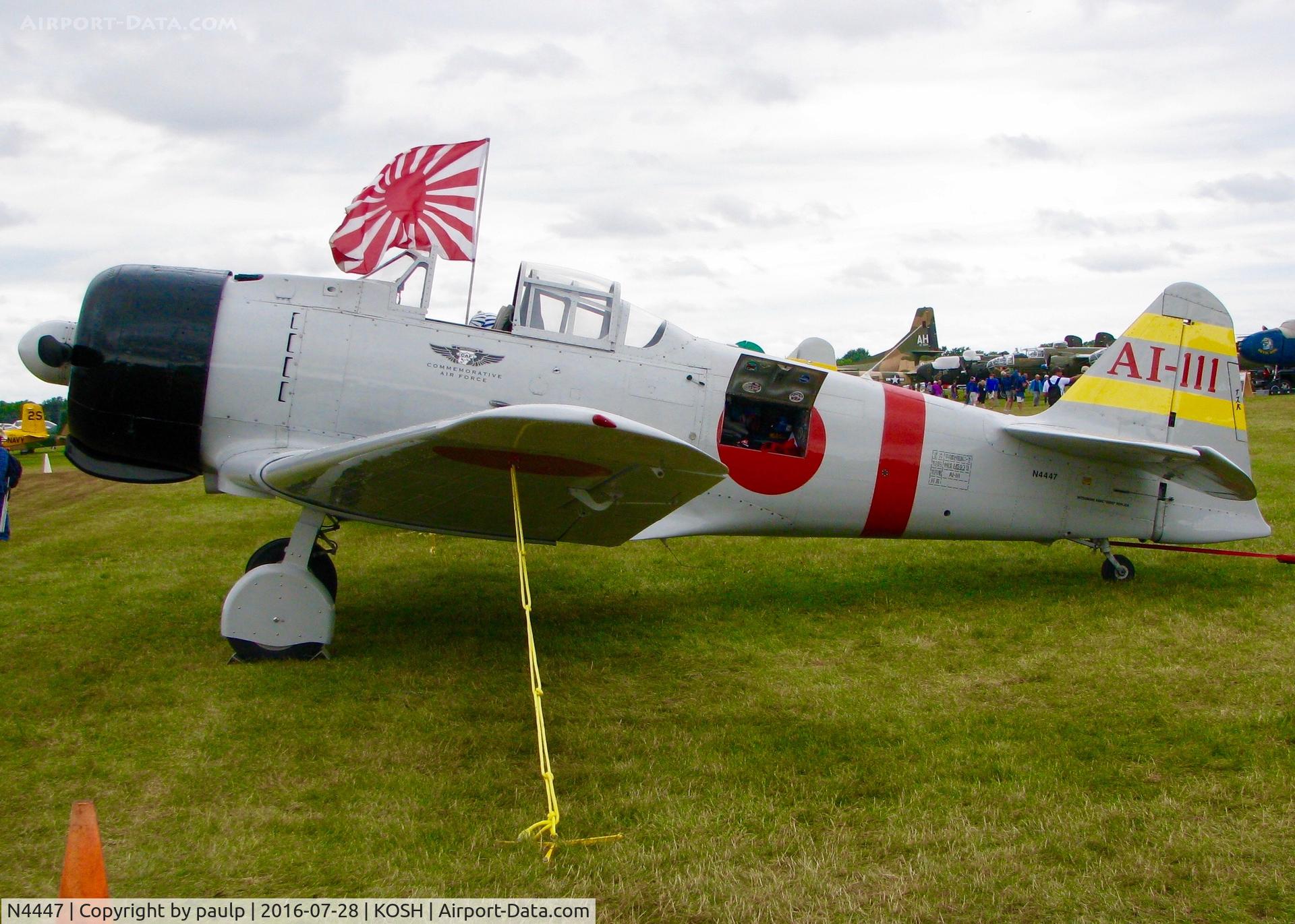 N4447, 1945 Canadian Car & Foundry Harvard Mk.4 C/N CCF4-241, At Oshkosh.