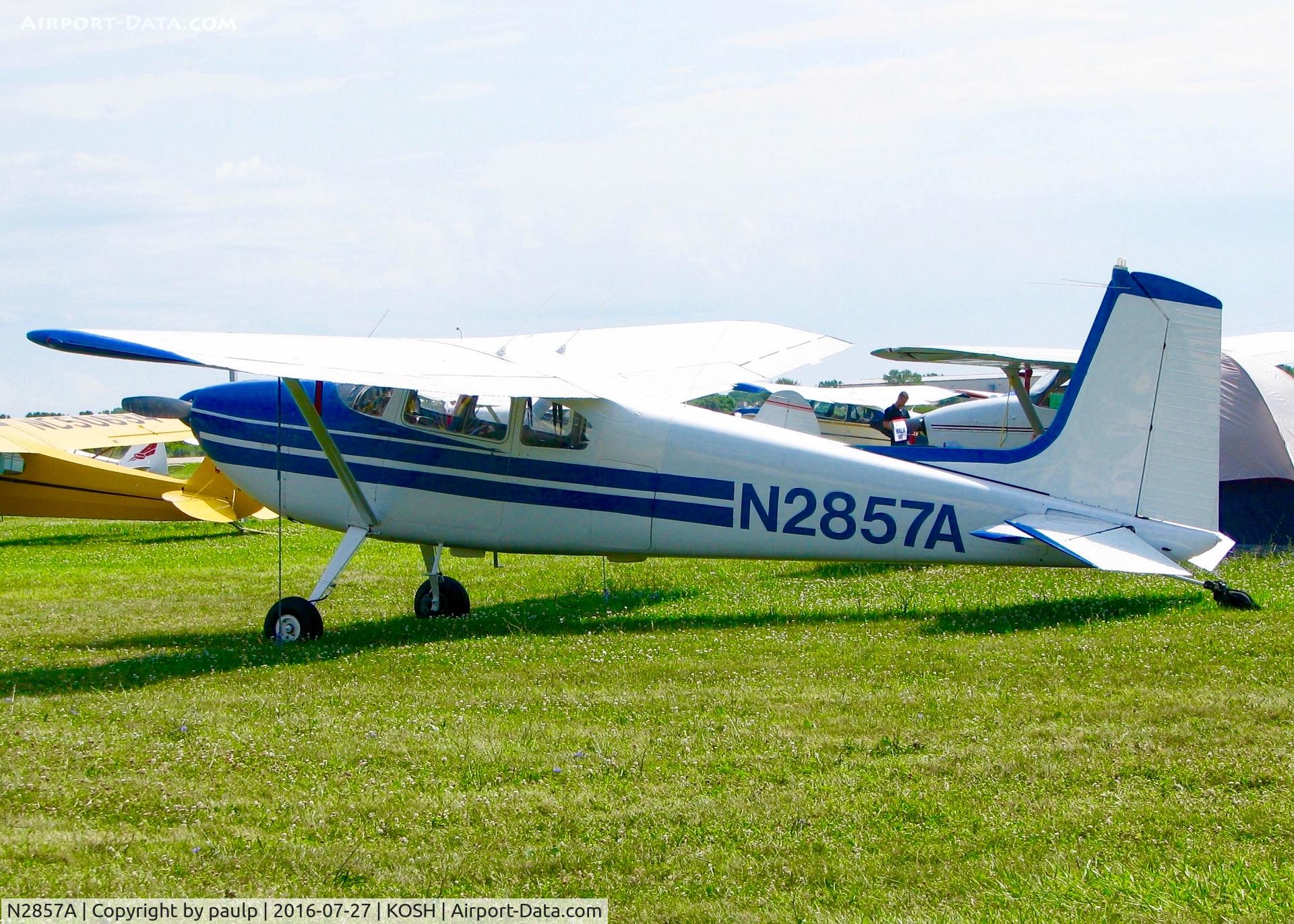 N2857A, 1953 Cessna 180 C/N 30057, At Oshkosh.