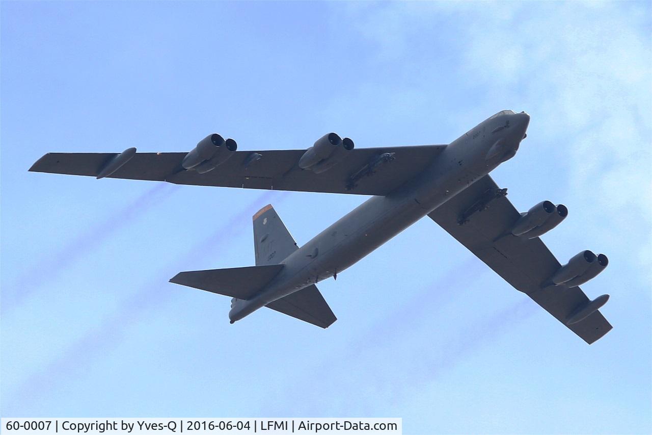 60-0007, 1960 Boeing B-52H Stratofortress C/N 464372, Boeing B-52H Stratofortress, On display, Istres-Le Tubé Air Base 125 (LFMI-QIE) open day 2016