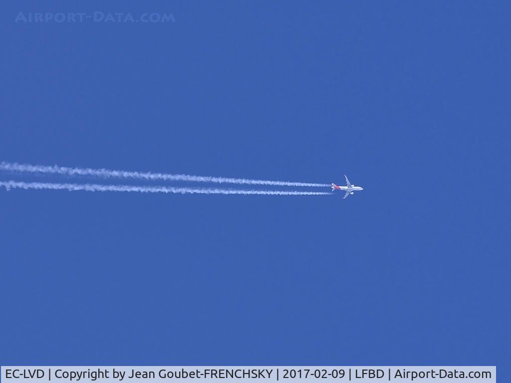 EC-LVD, 2013 Airbus A320-216 C/N 5570, IB33ZR level 380, LEMD Madrid Barajas, Spain to ESSA Stockholm-Arlanda, Stockholm, Sweden