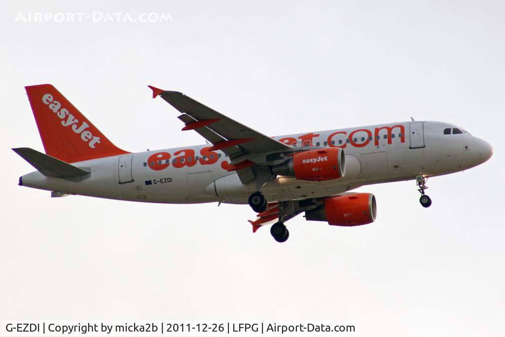 G-EZDI, 2008 Airbus A319-111 C/N 3537, Landing