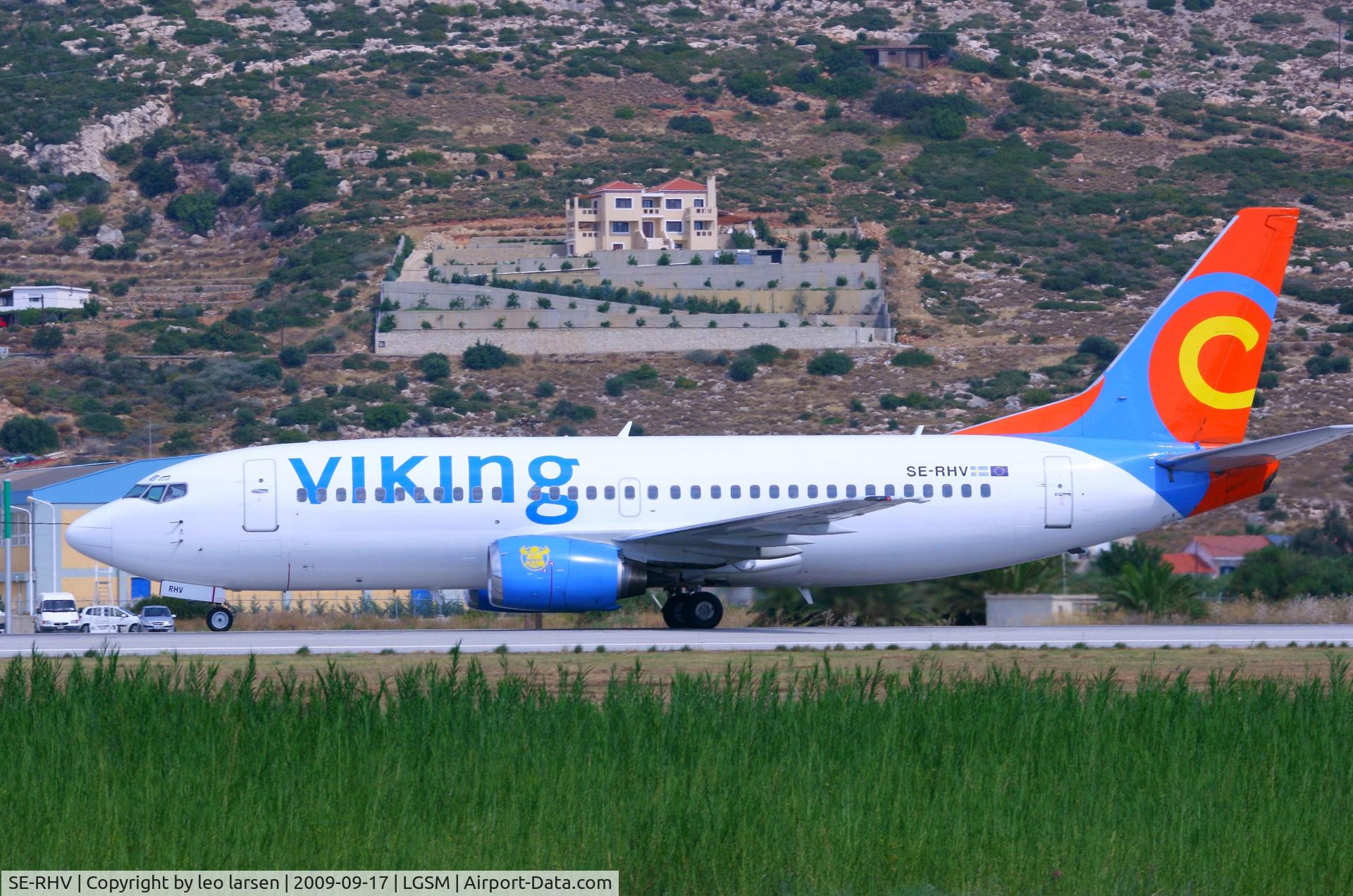 SE-RHV, 1997 Boeing 737-36N C/N 28567, Samos 17.9.2009