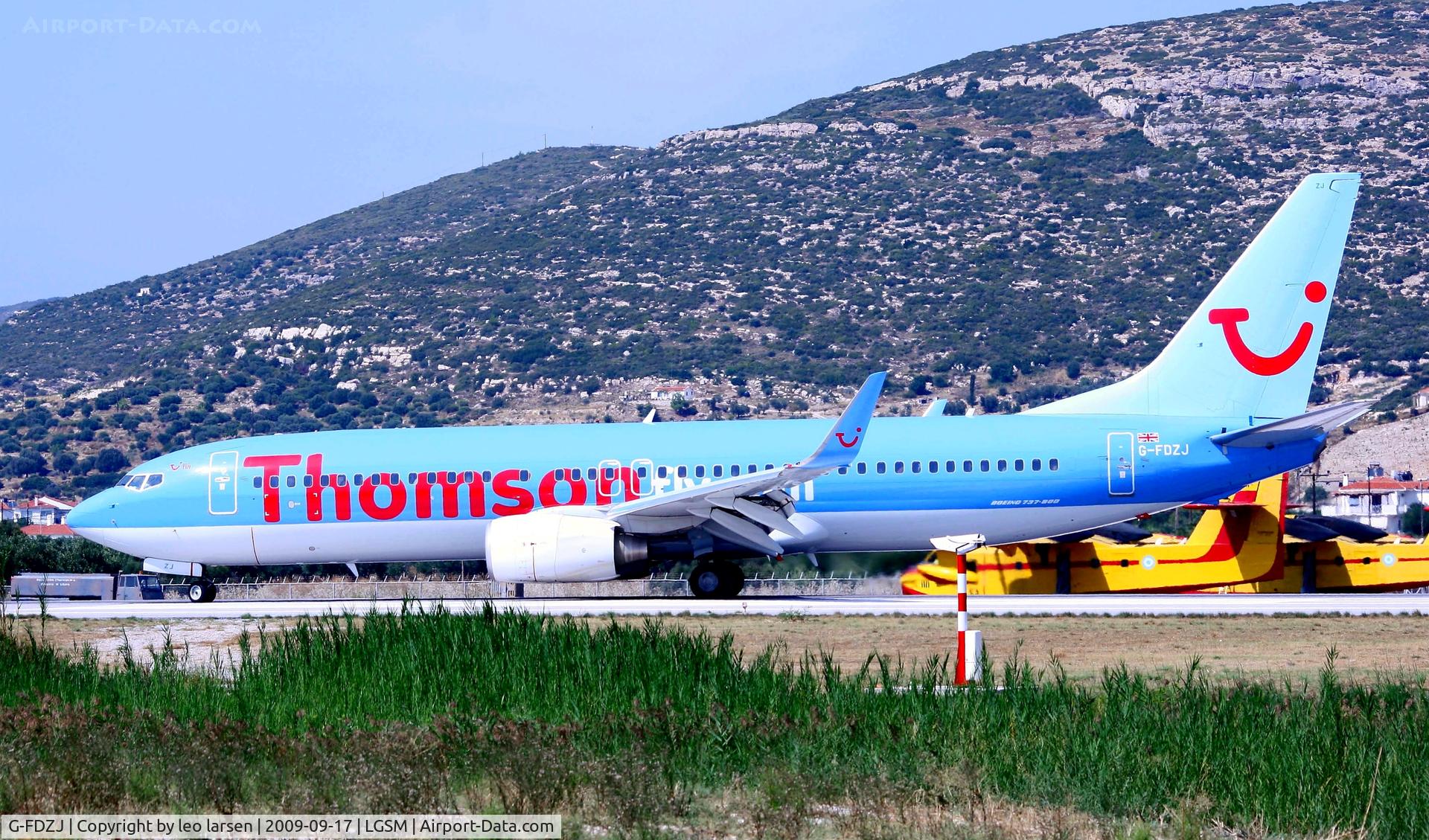 G-FDZJ, 2007 Boeing 737-8K5 C/N 34690, Samos 17.9.2009