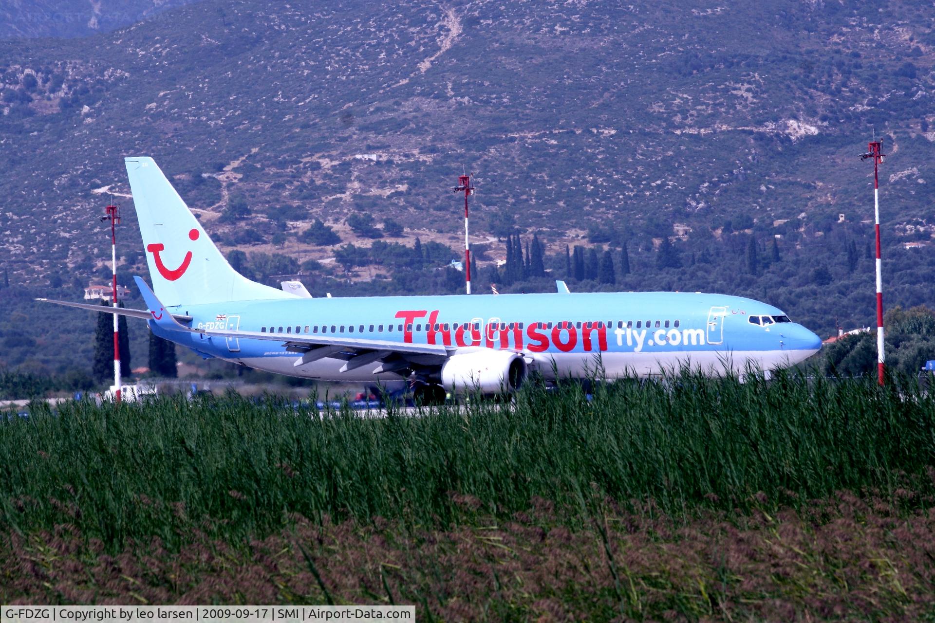G-FDZG, 2008 Boeing 737-8K5 C/N 35139, Samos 17.9.2009