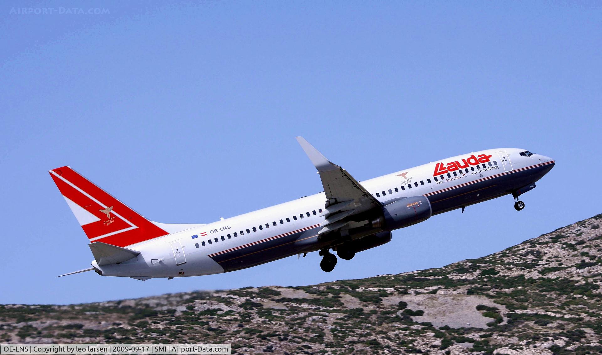 OE-LNS, 2005 Boeing 737-8Z9 C/N 34262, Samos 17.9.2009