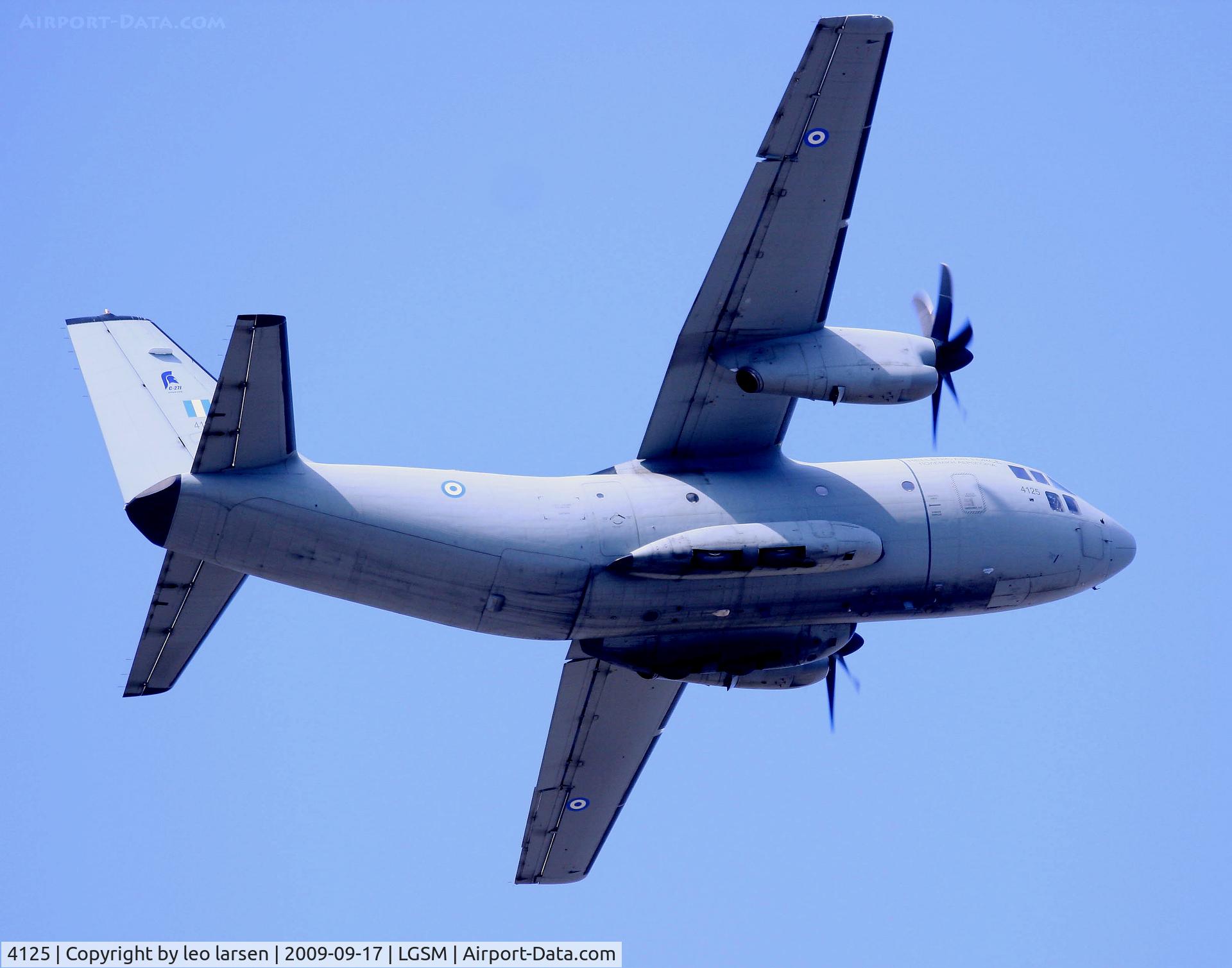4125, 2008 Alenia C-27J Spartan C/N 4125/HA008, Samos 17.9.2009