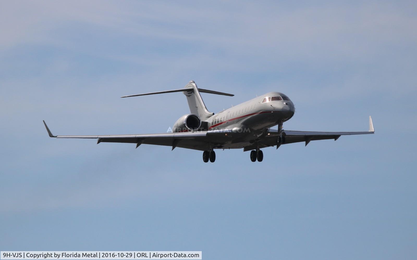 9H-VJS, 2015 Bombardier BD-700-1A10 Global 6000 C/N 9711, Vista Jet