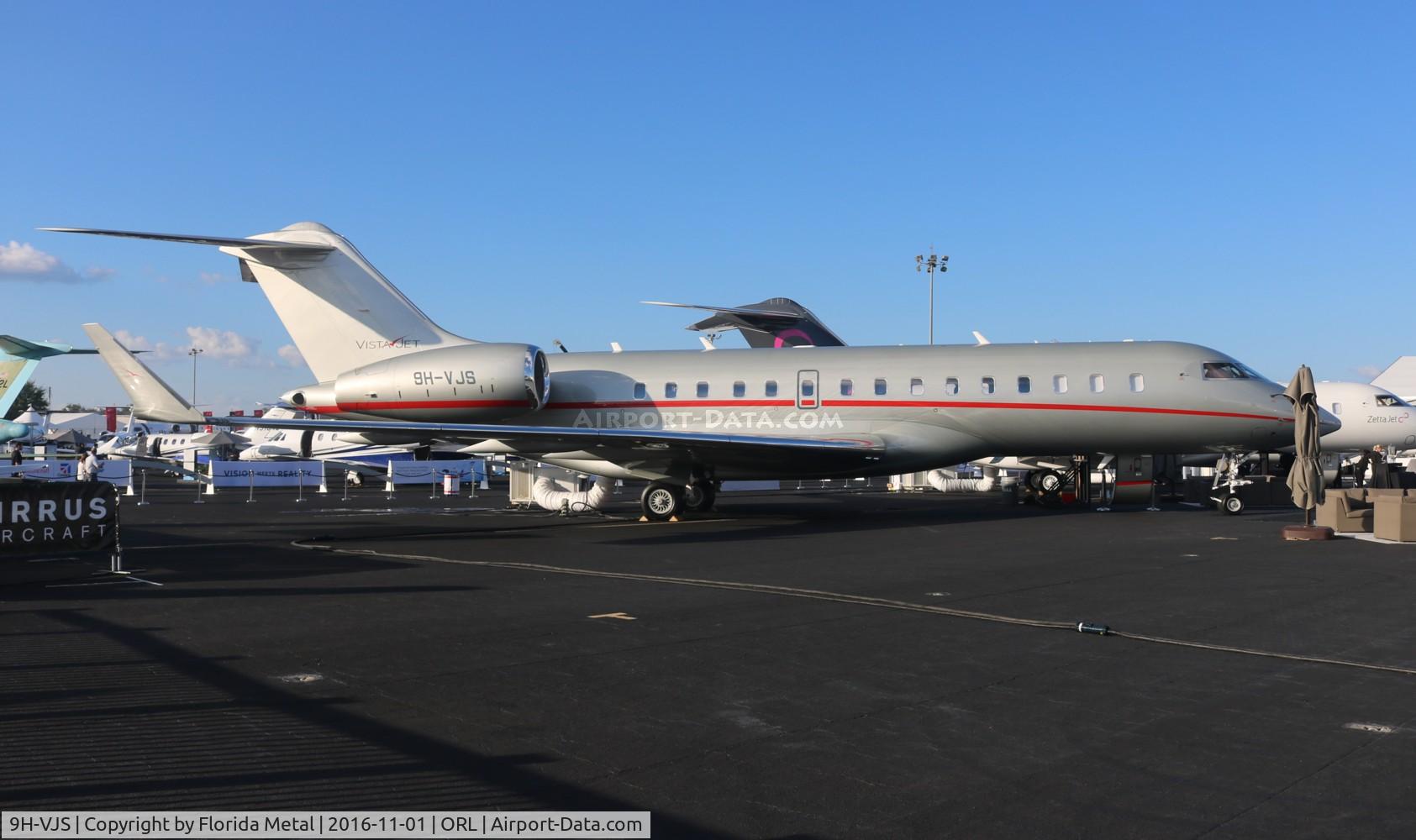 9H-VJS, 2015 Bombardier BD-700-1A10 Global 6000 C/N 9711, Global 6000