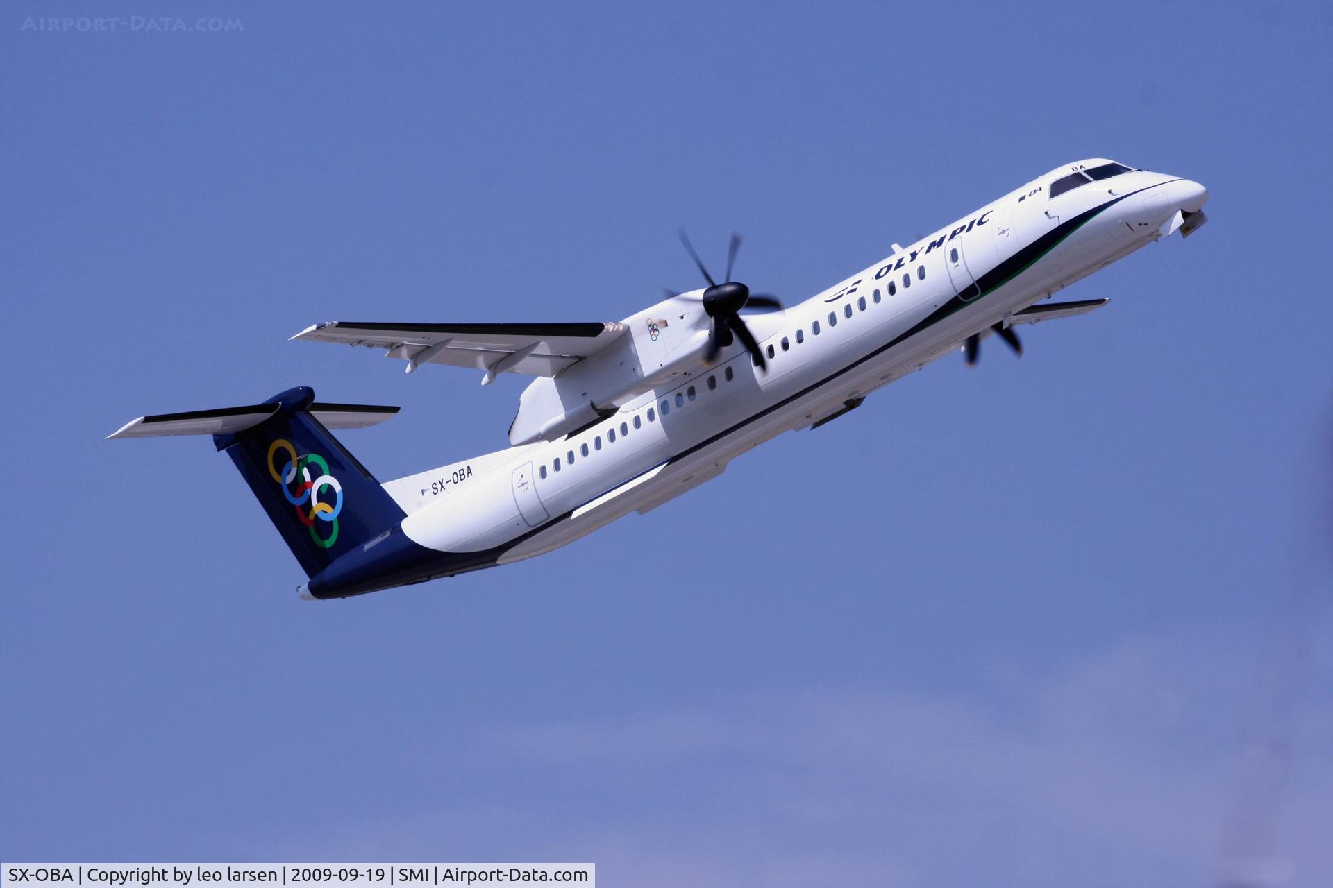 SX-OBA, 2009 De Havilland Canada DHC-8-402Q Dash 8 C/N 4267, Samos 19.9.2009