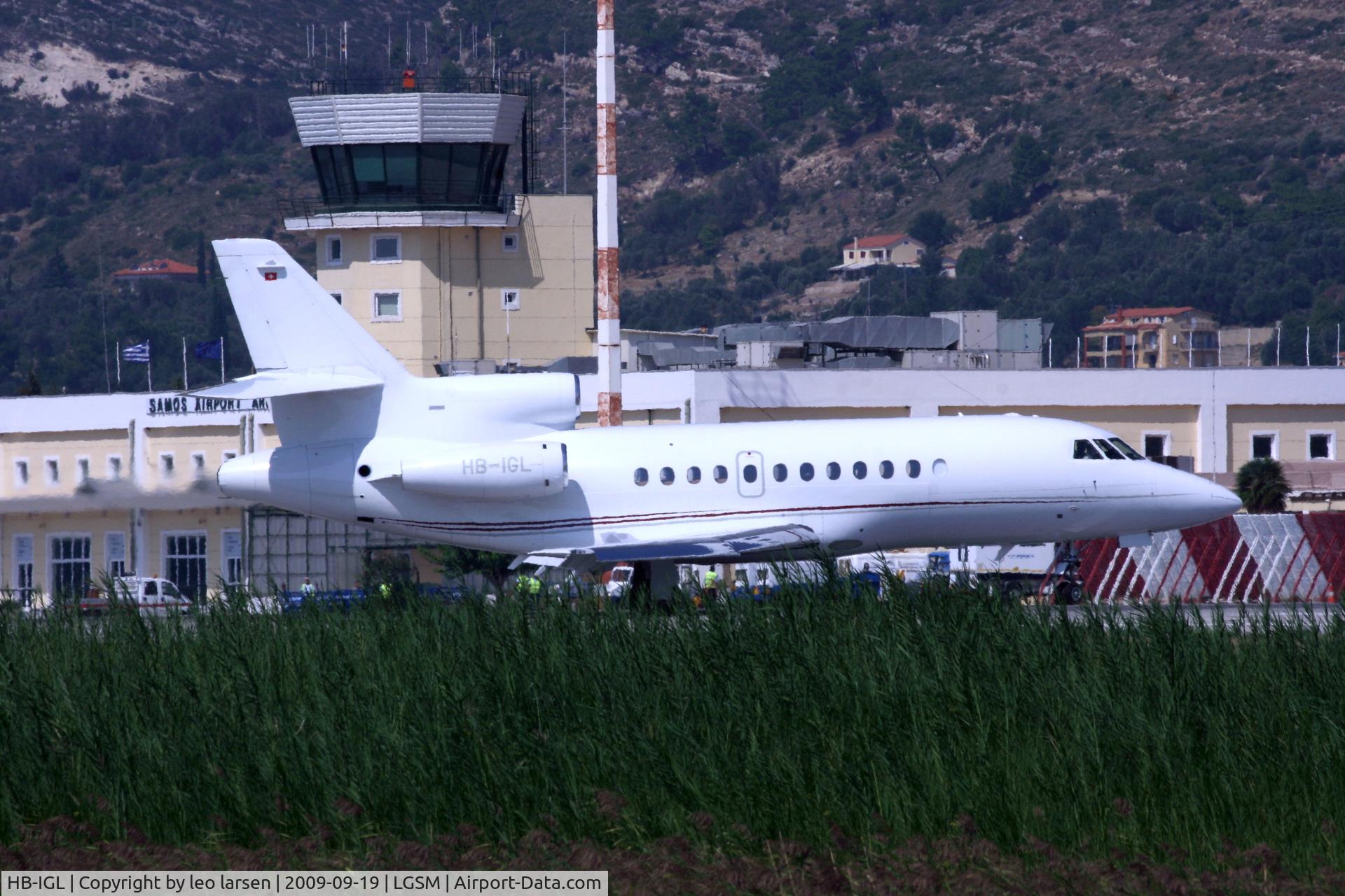 HB-IGL, 1988 Dassault Falcon 900 C/N 058, Samos 19.9.2009