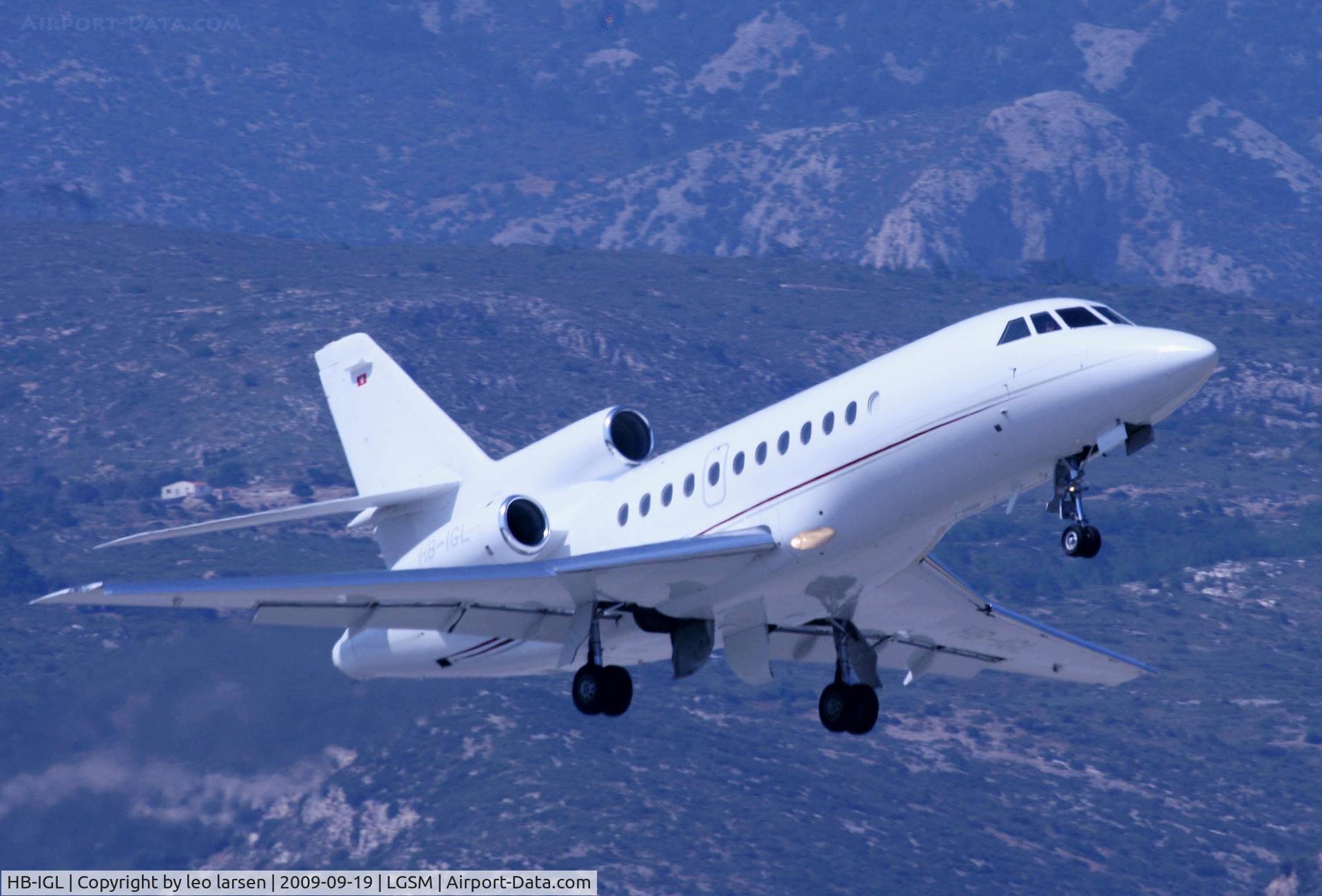 HB-IGL, 1988 Dassault Falcon 900 C/N 058, Samos Greece 19.9.2009